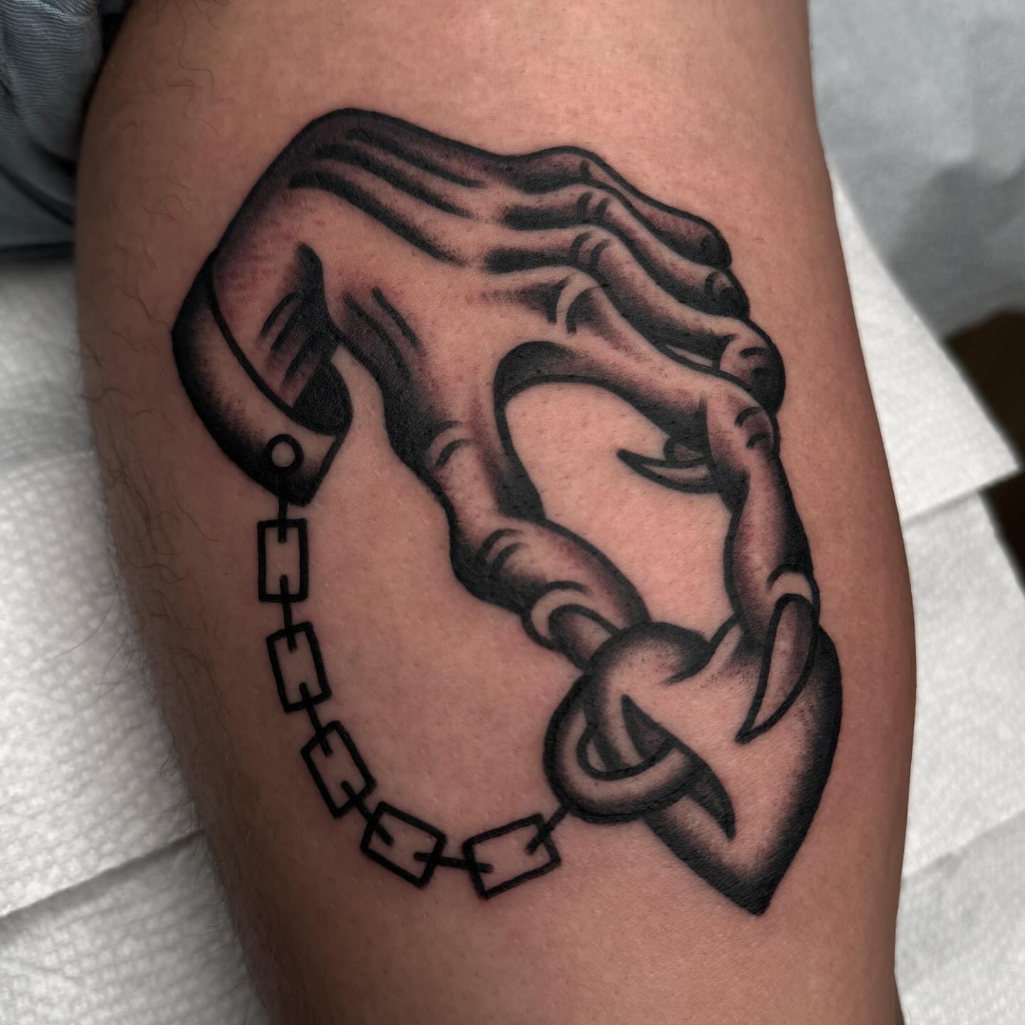 Tattoo by @johnlemonnyc — black_and_grey