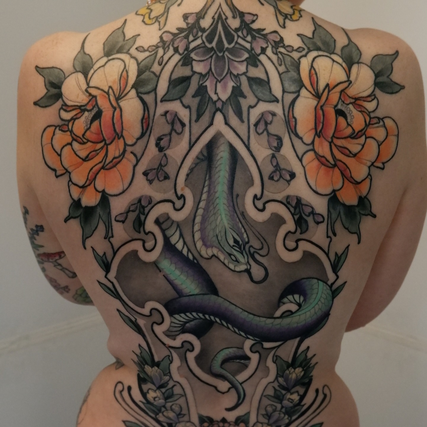 Tattoo by @weekstattoo — american_traditional, ornamental