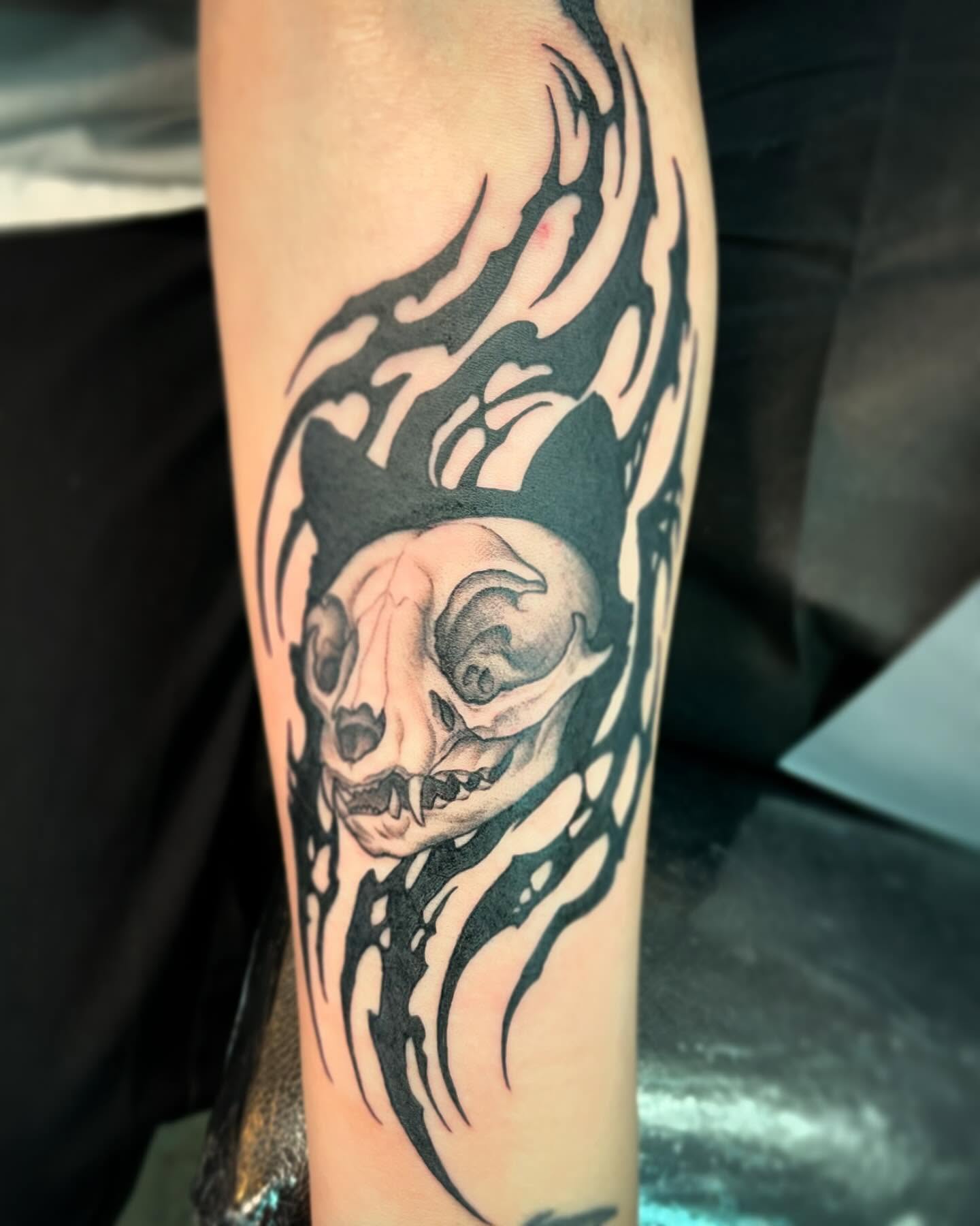 Tattoo by @wizardspits — tribal