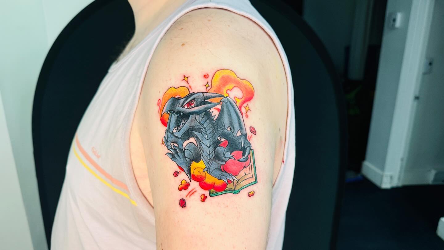 Tattoo by @nonoka_tattoo — dotwork