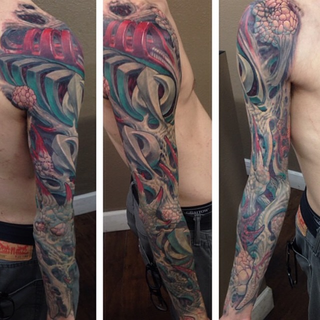 Tattoo by @tylerwhitlock10kwt — geometric, surrealism