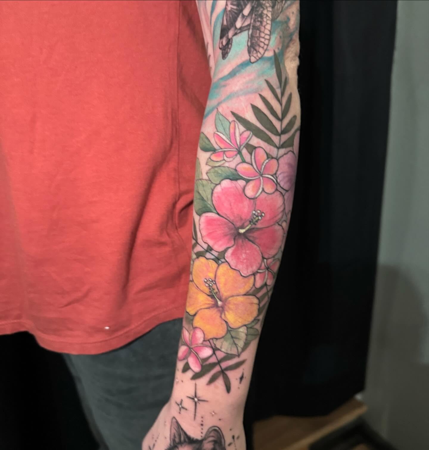 Floral arrangement realism tattoo on the forearm by đź’›Kristinađź’› tattoos with intention, Minneapolis, Minnesota