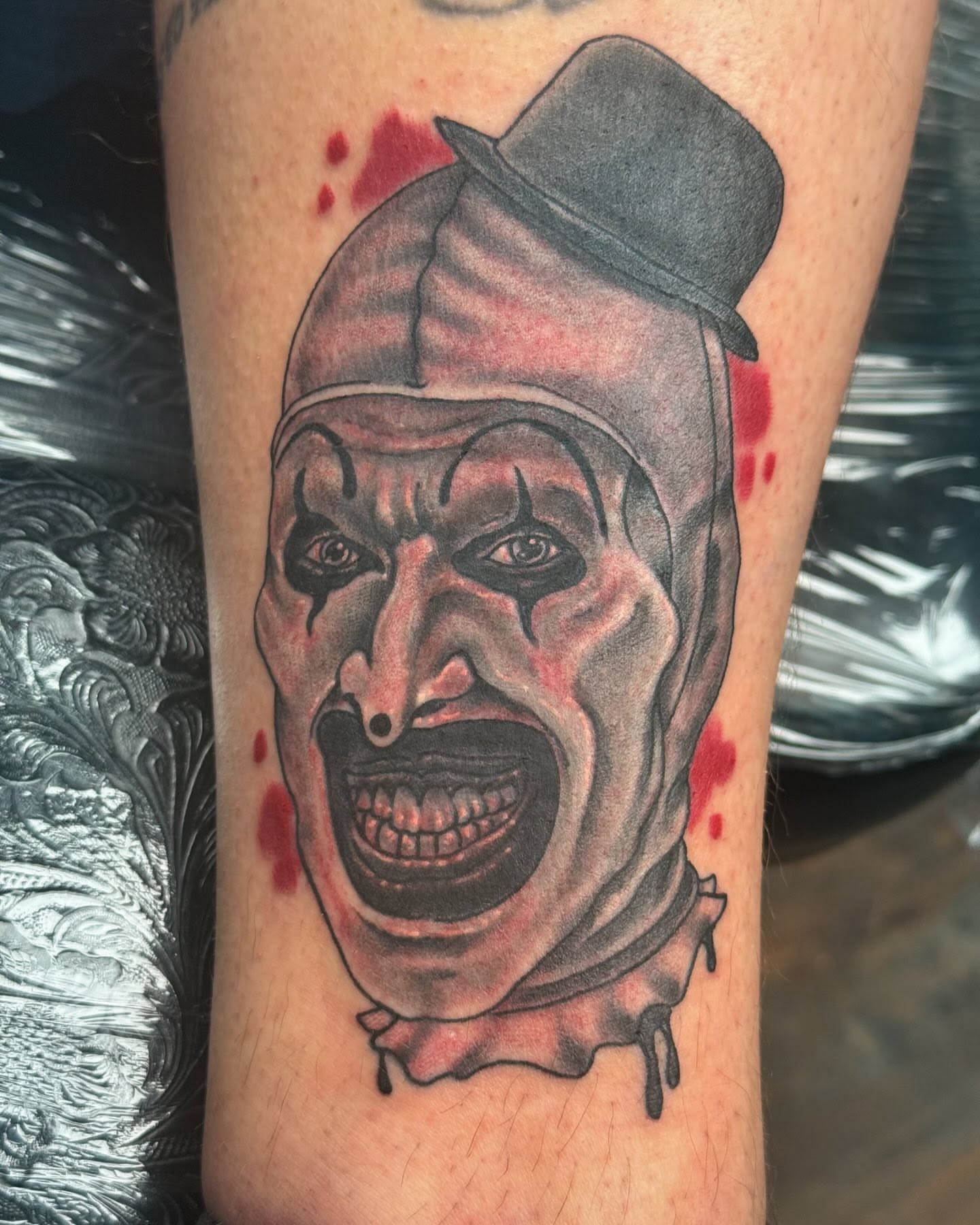 Tattoo by @jared.shugart.tattoos — black_and_grey, realism