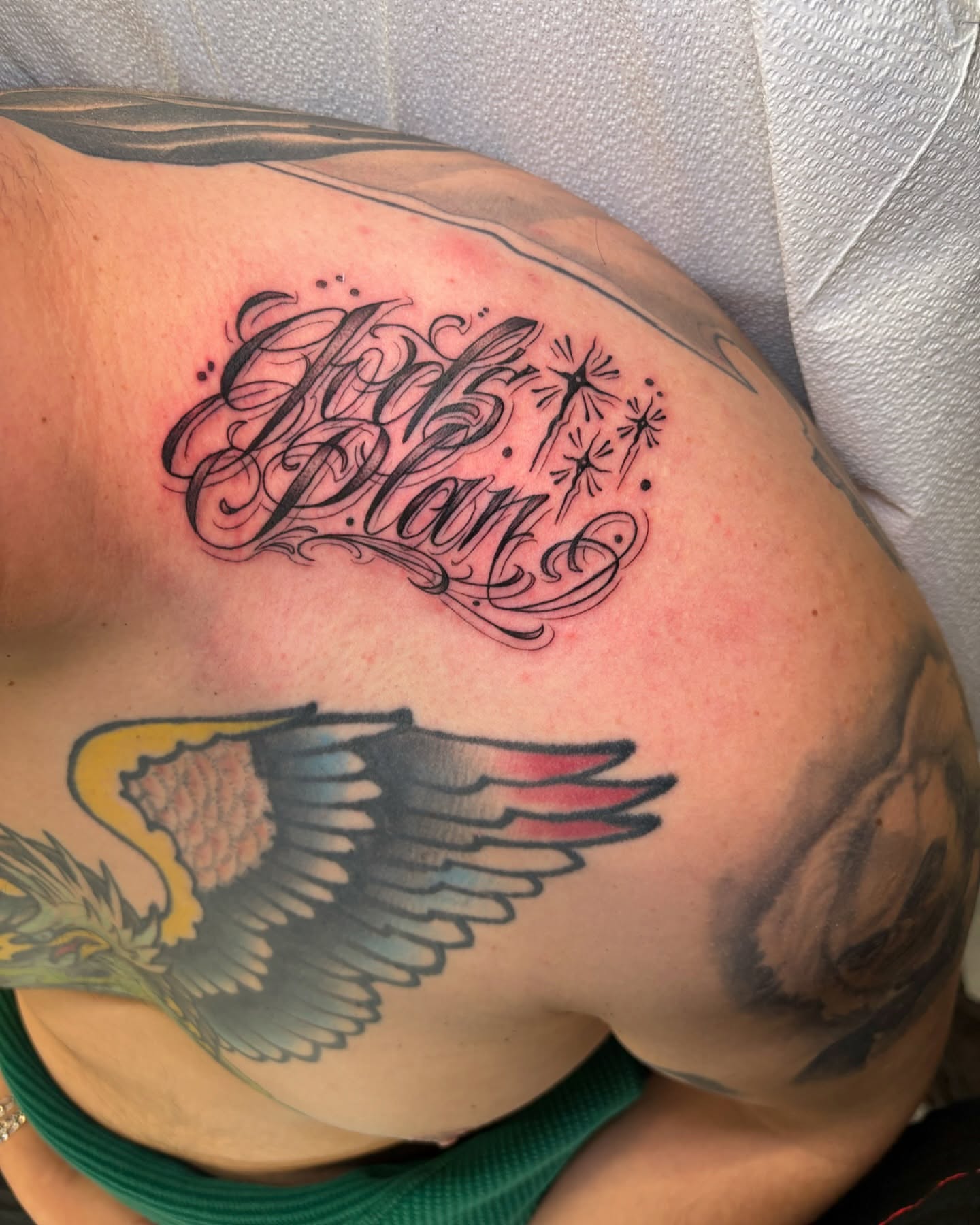 Tattoo by @ianvansart — lettering_script