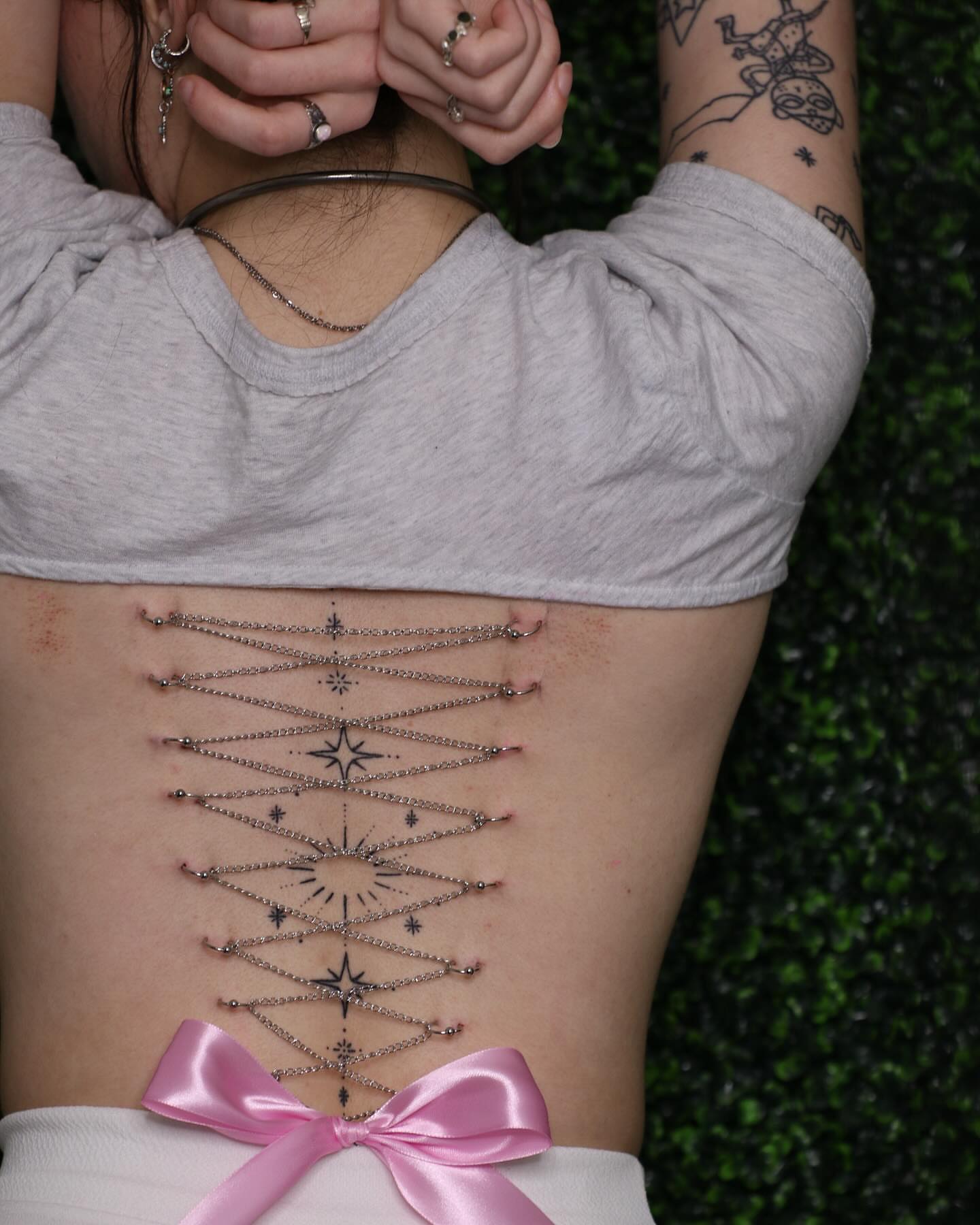 Tattoo by @stabhappystiles — geometric