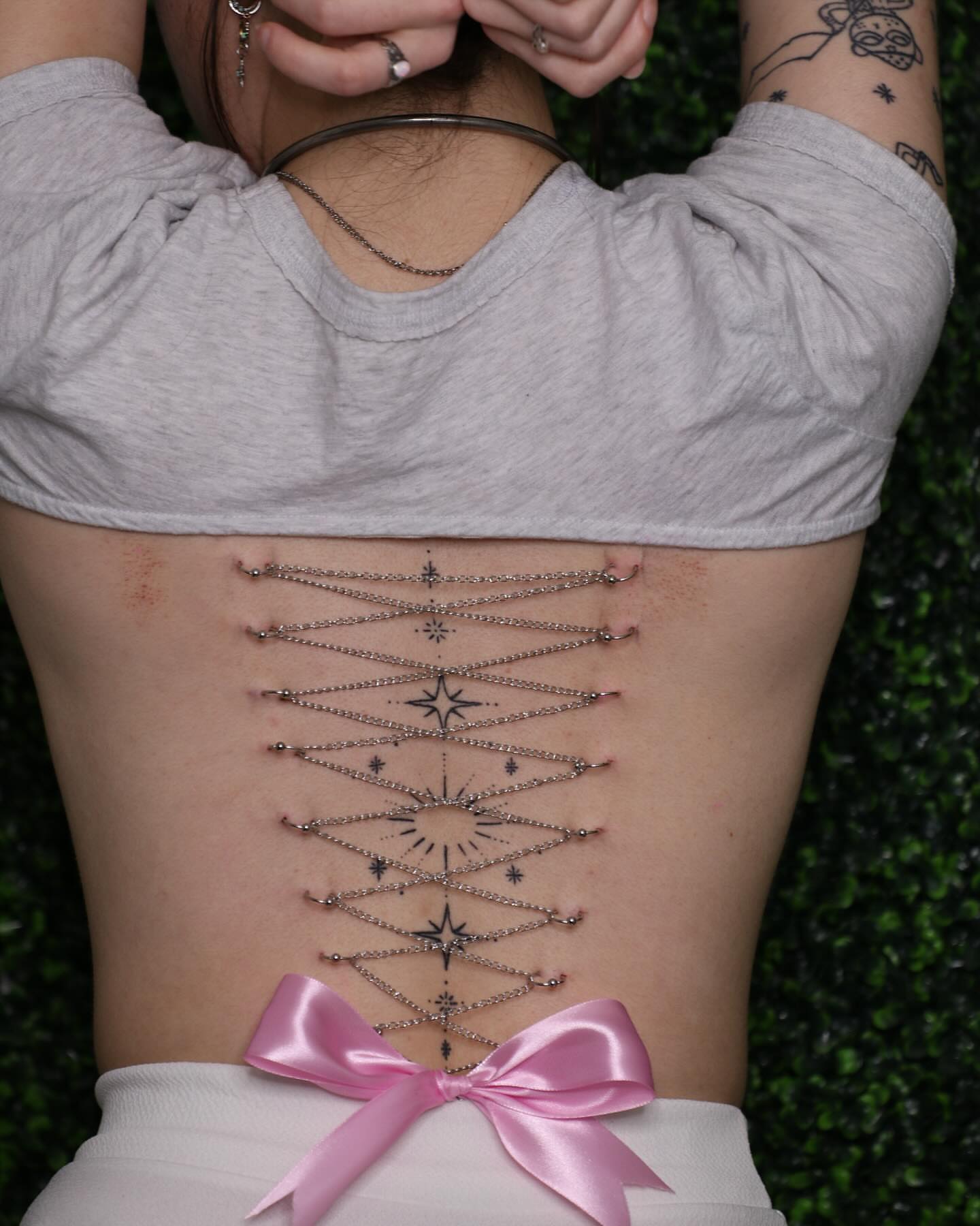 Tattoo by @stabhappystiles — geometric