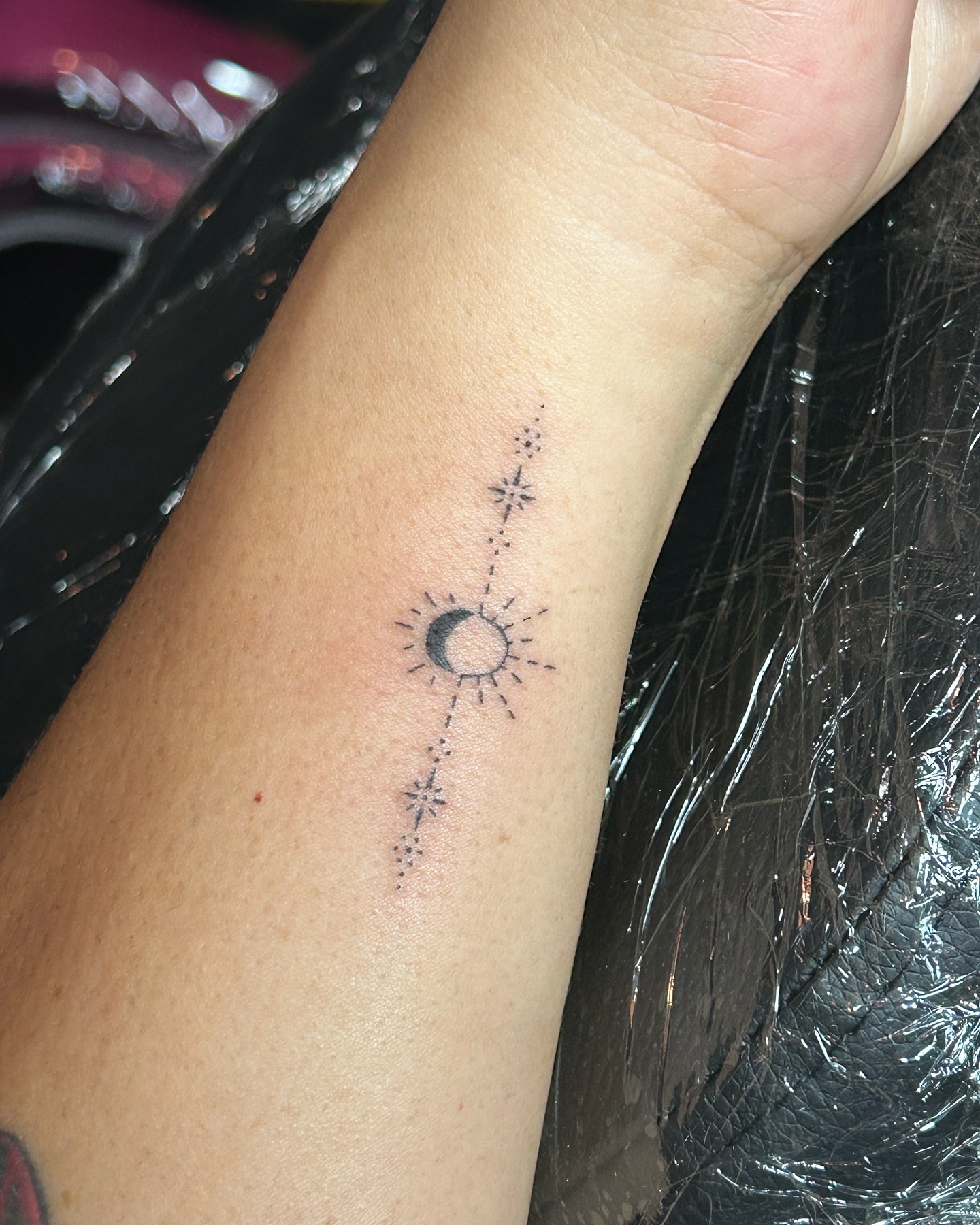 Tattoo by @tattoosbymallory β dotwork, geometric