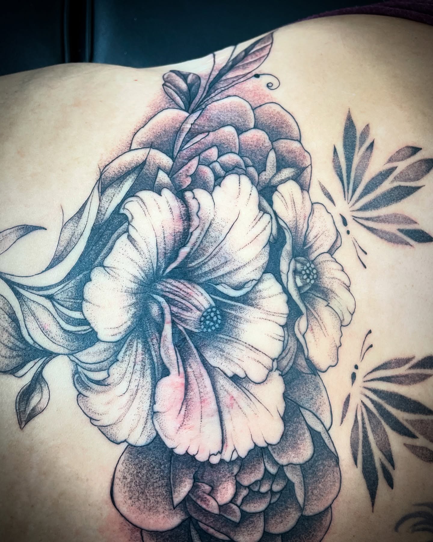 Tattoo by @giron21_tattoo — dotwork, black_and_grey