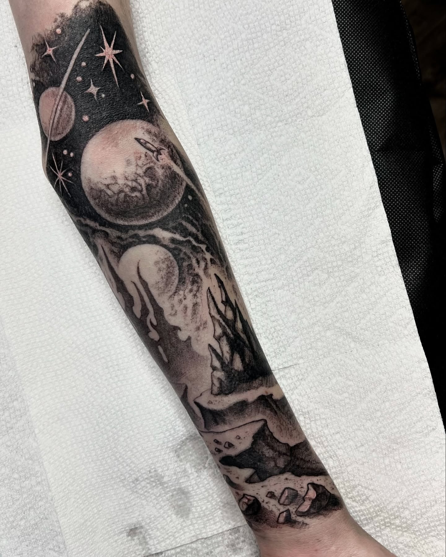 Tattoo by @bloodstonetattoos — black_and_grey, realism