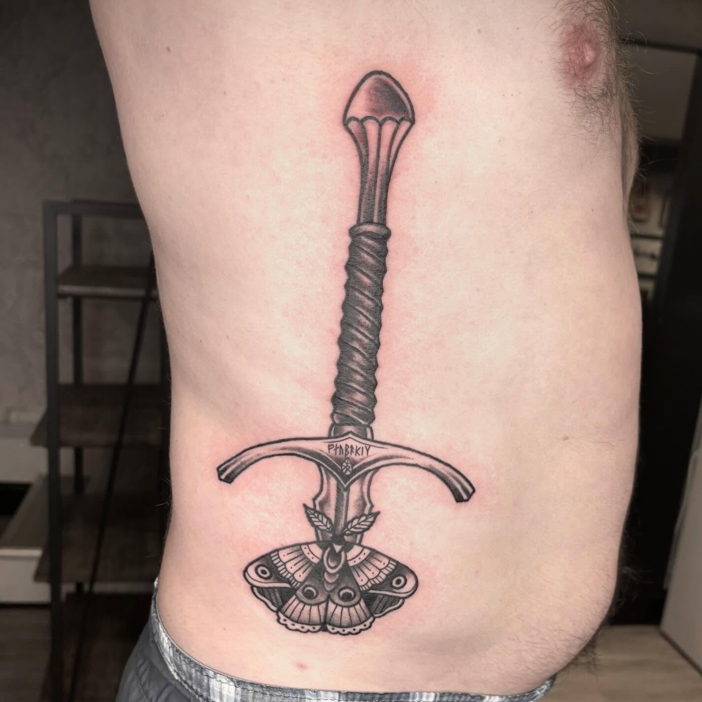 Tattoo by @amberntattoos — black_and_grey, realism