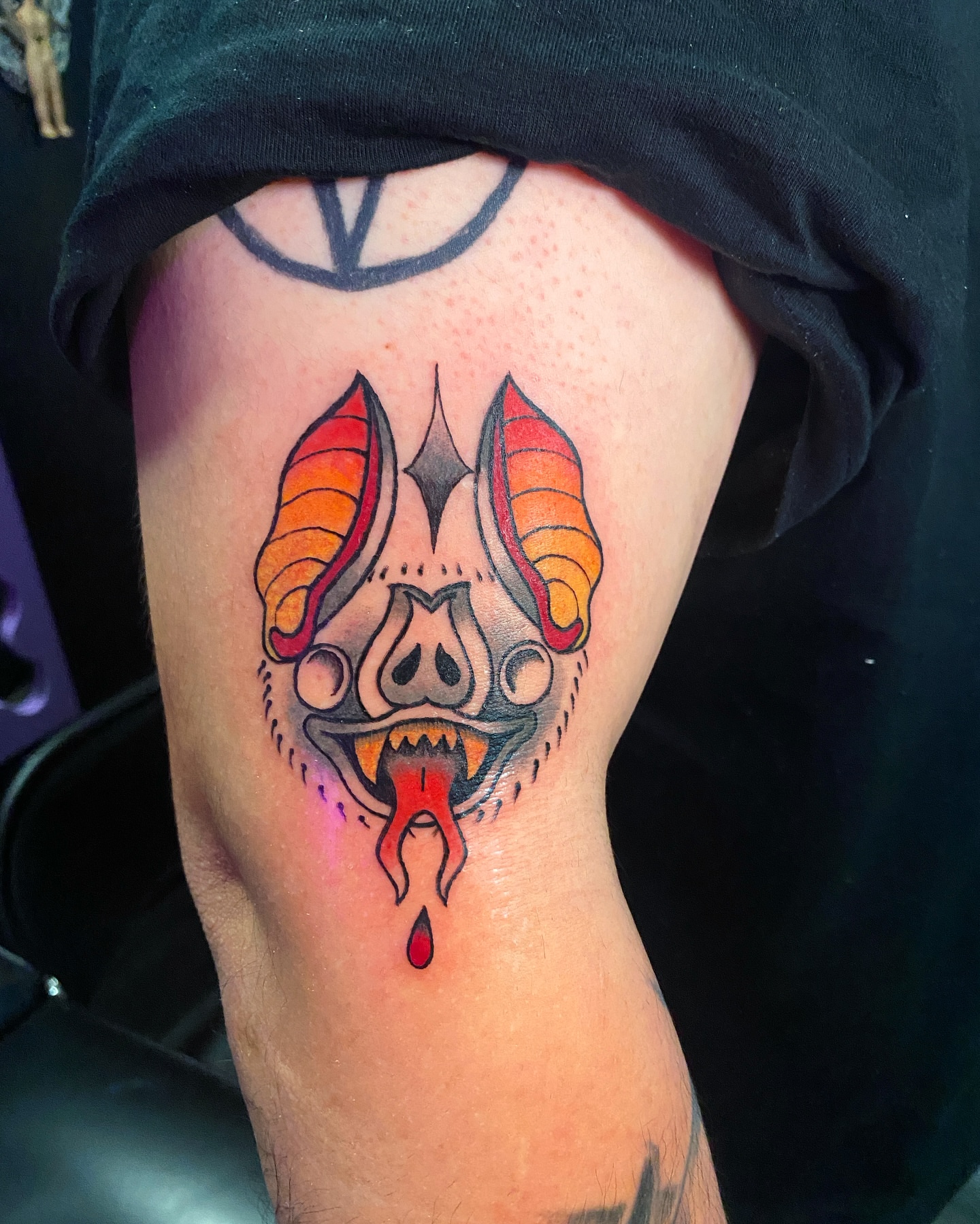 Tattoo by @elliotjayetattoos — dotwork, geometric