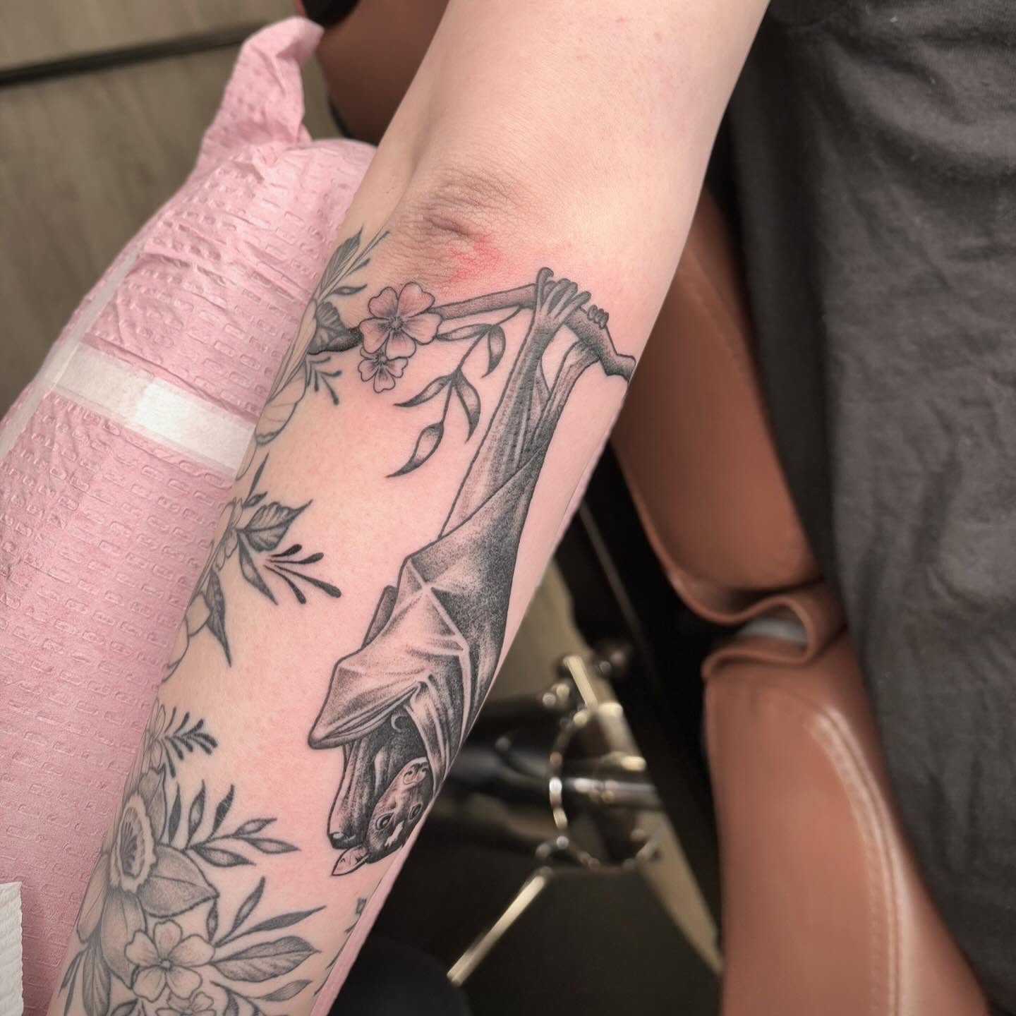 Tattoo by @amberntattoos — black_and_grey, realism