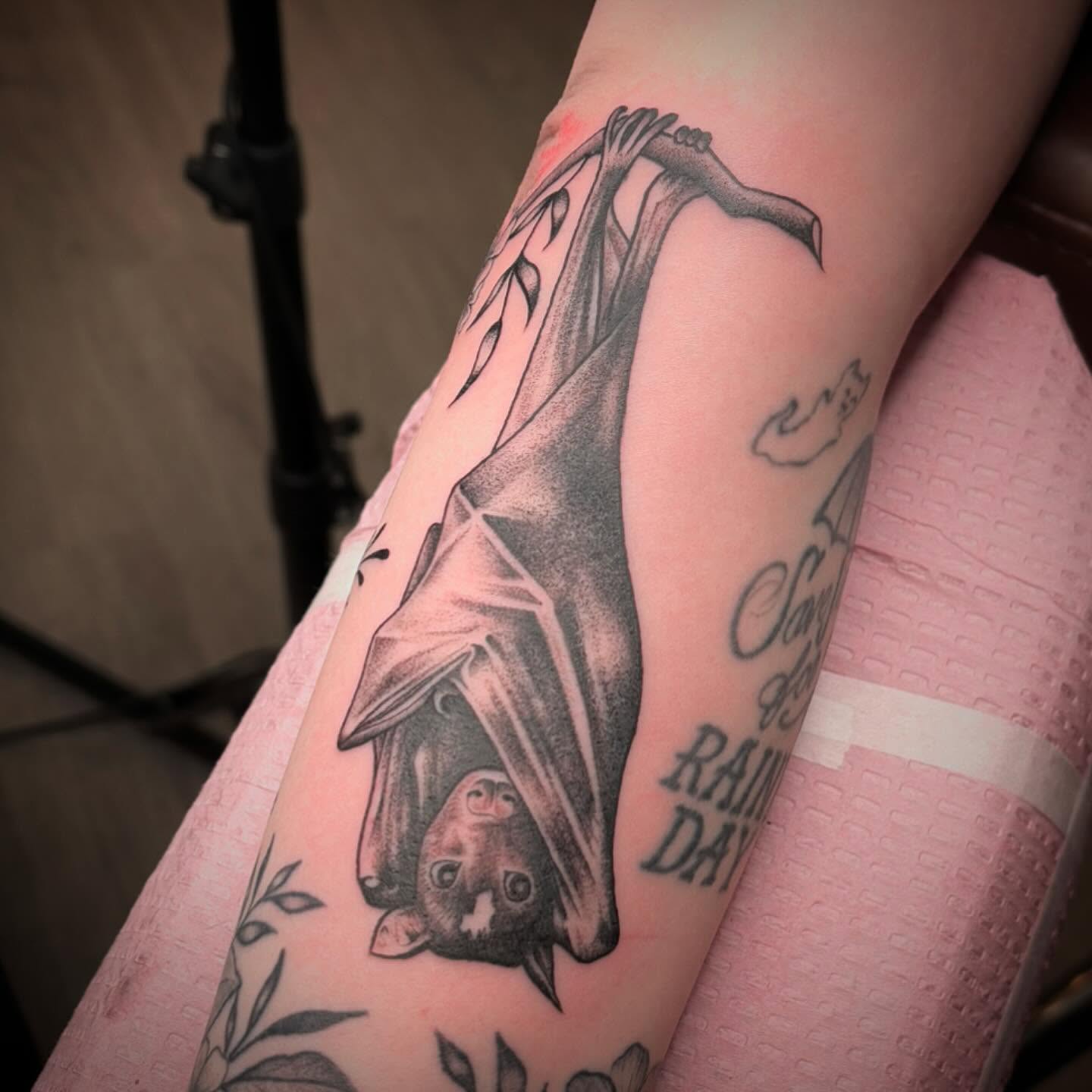 Tattoo by @amberntattoos — black_and_grey, realism