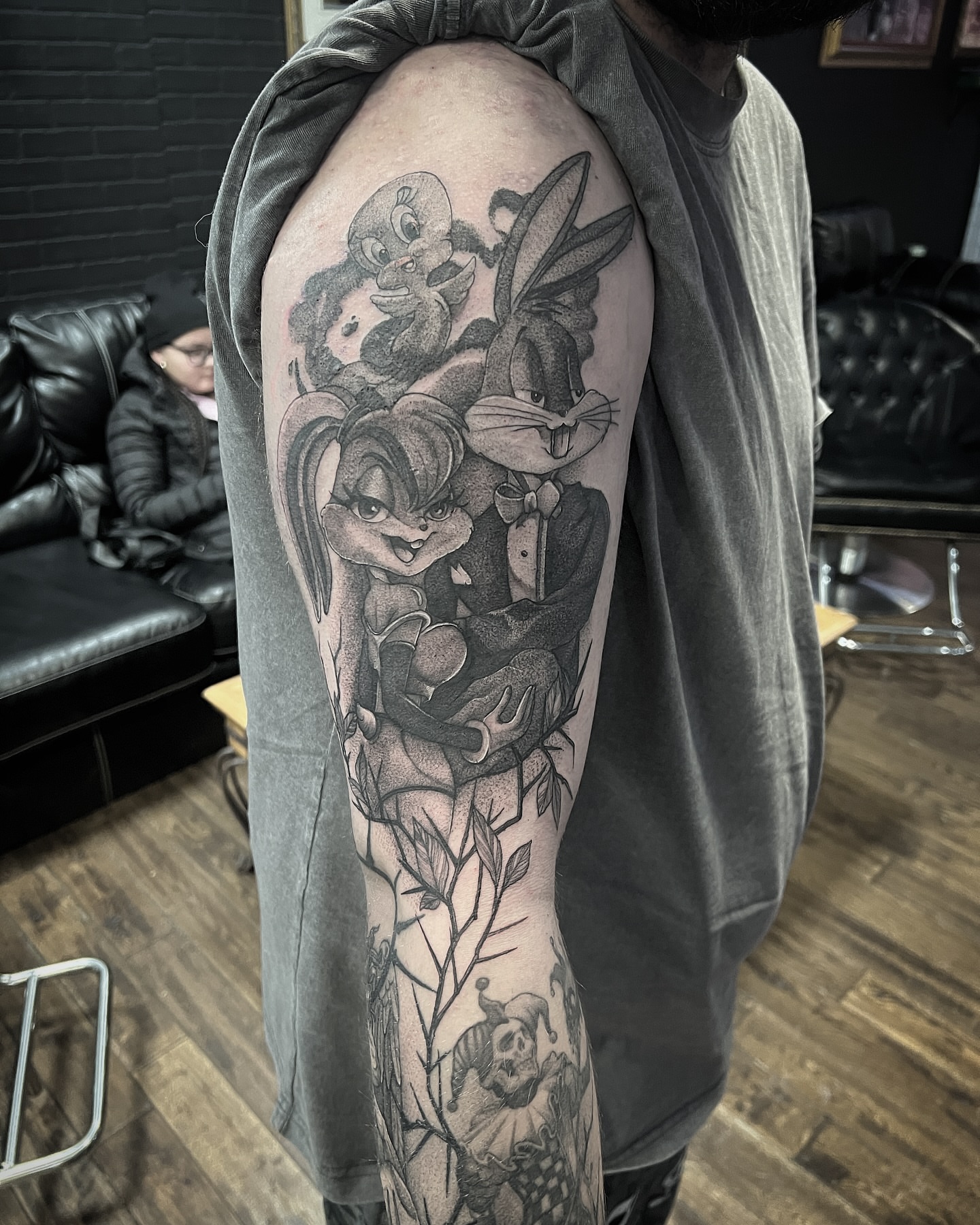 Tattoo by @katrina_oke — black_and_grey