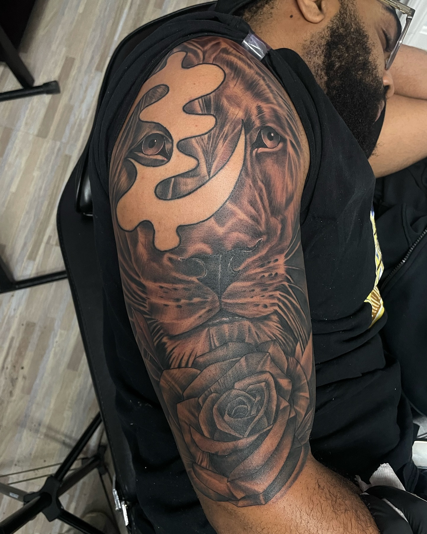 Tattoo by @iamricoinkk — realism, black_and_grey