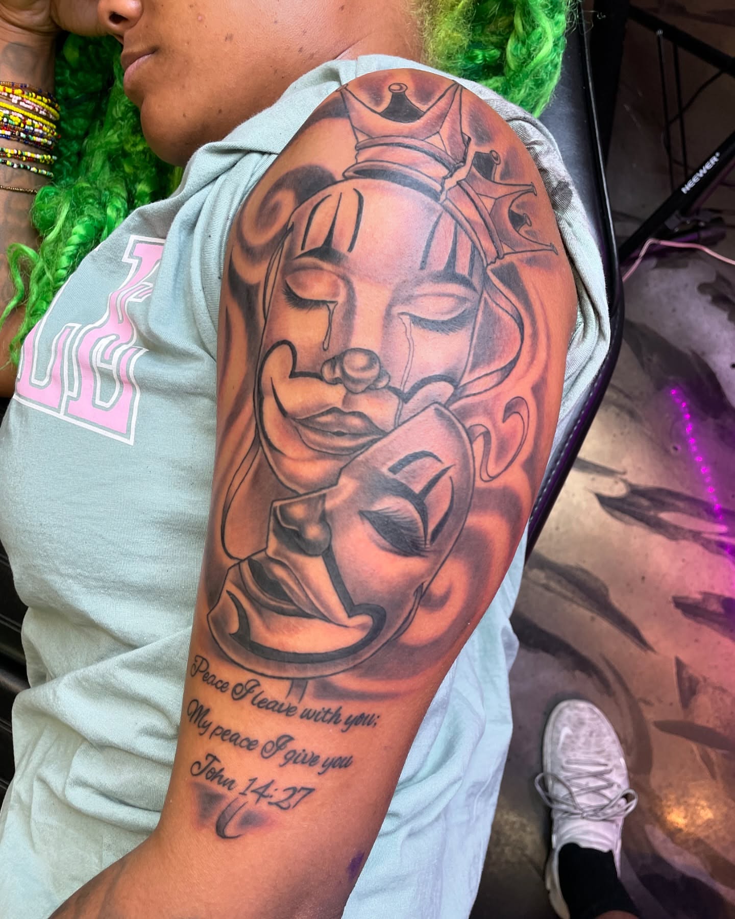 Tattoo by @iamricoinkk — black_and_grey