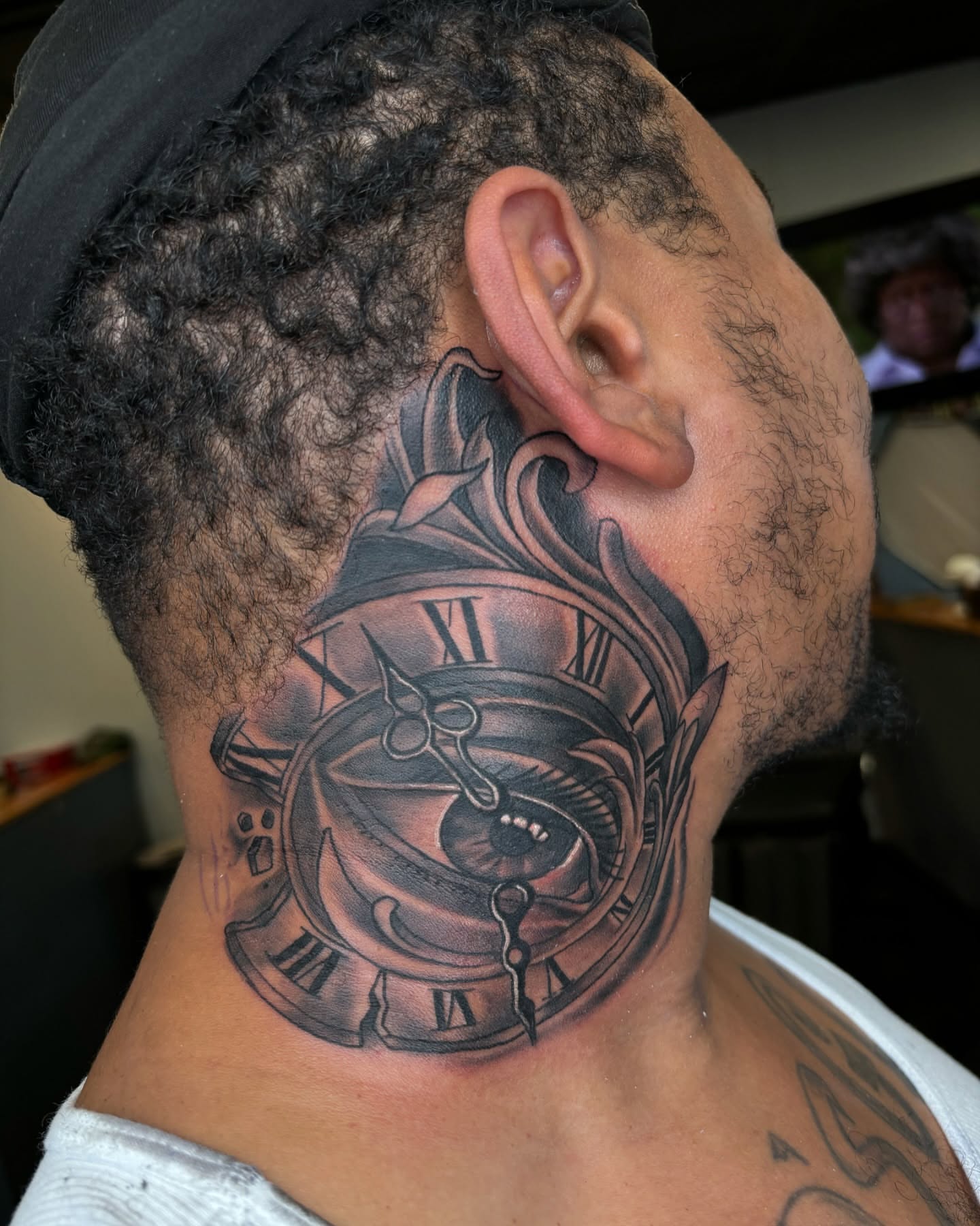 Tattoo by @iamricoinkk — black_and_grey, realism