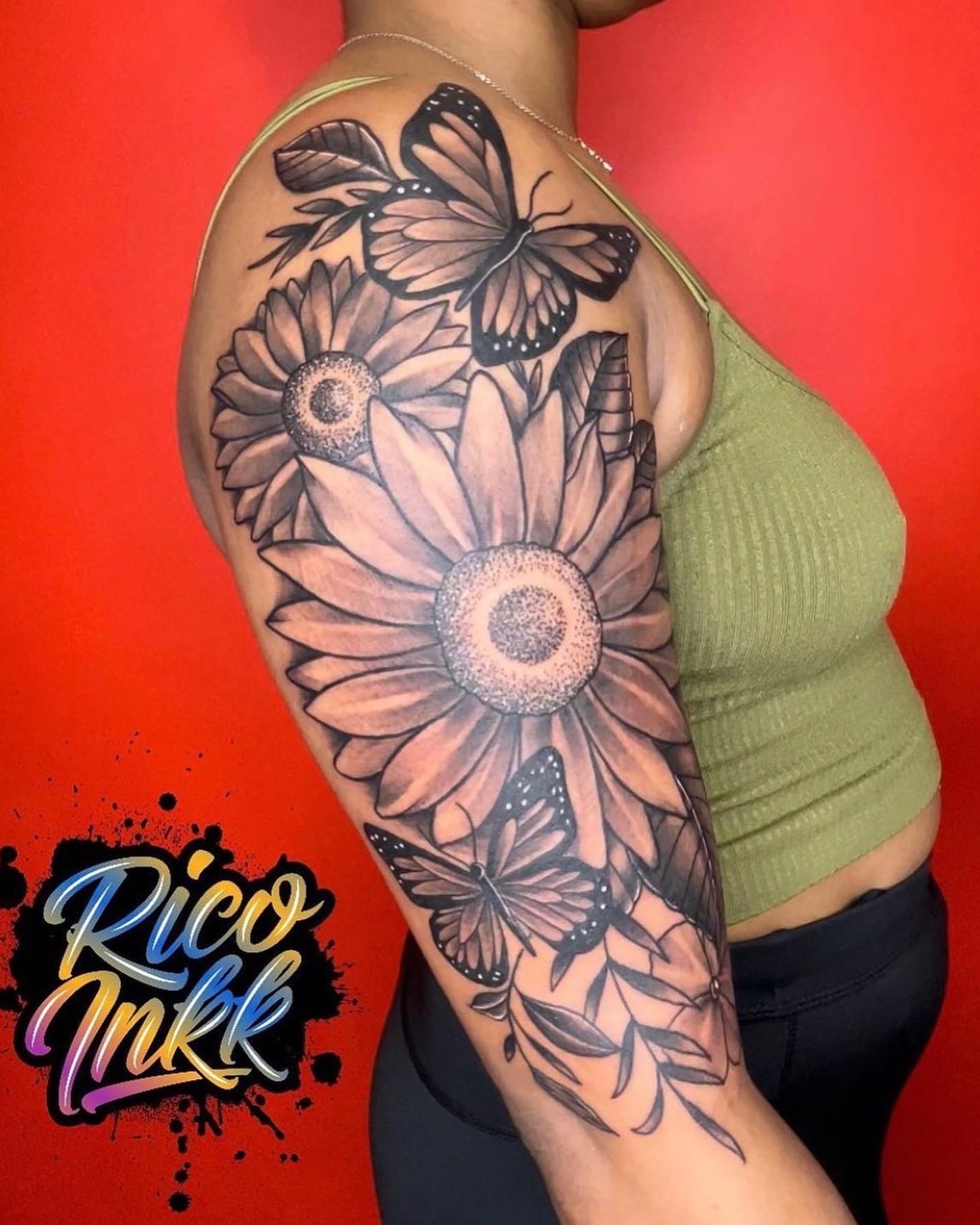 Tattoo by @iamricoinkk — dotwork, realism