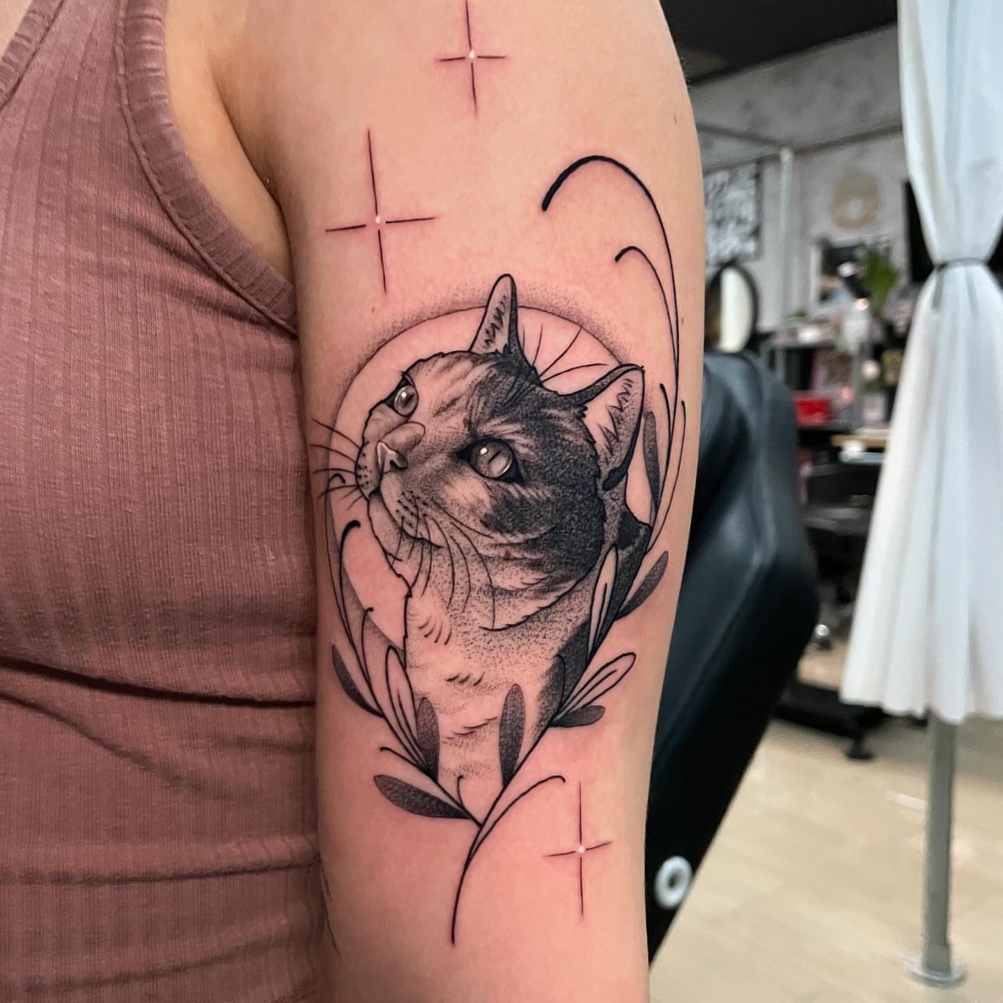 Tattoo by @chromaticsauce — black_and_grey, realism