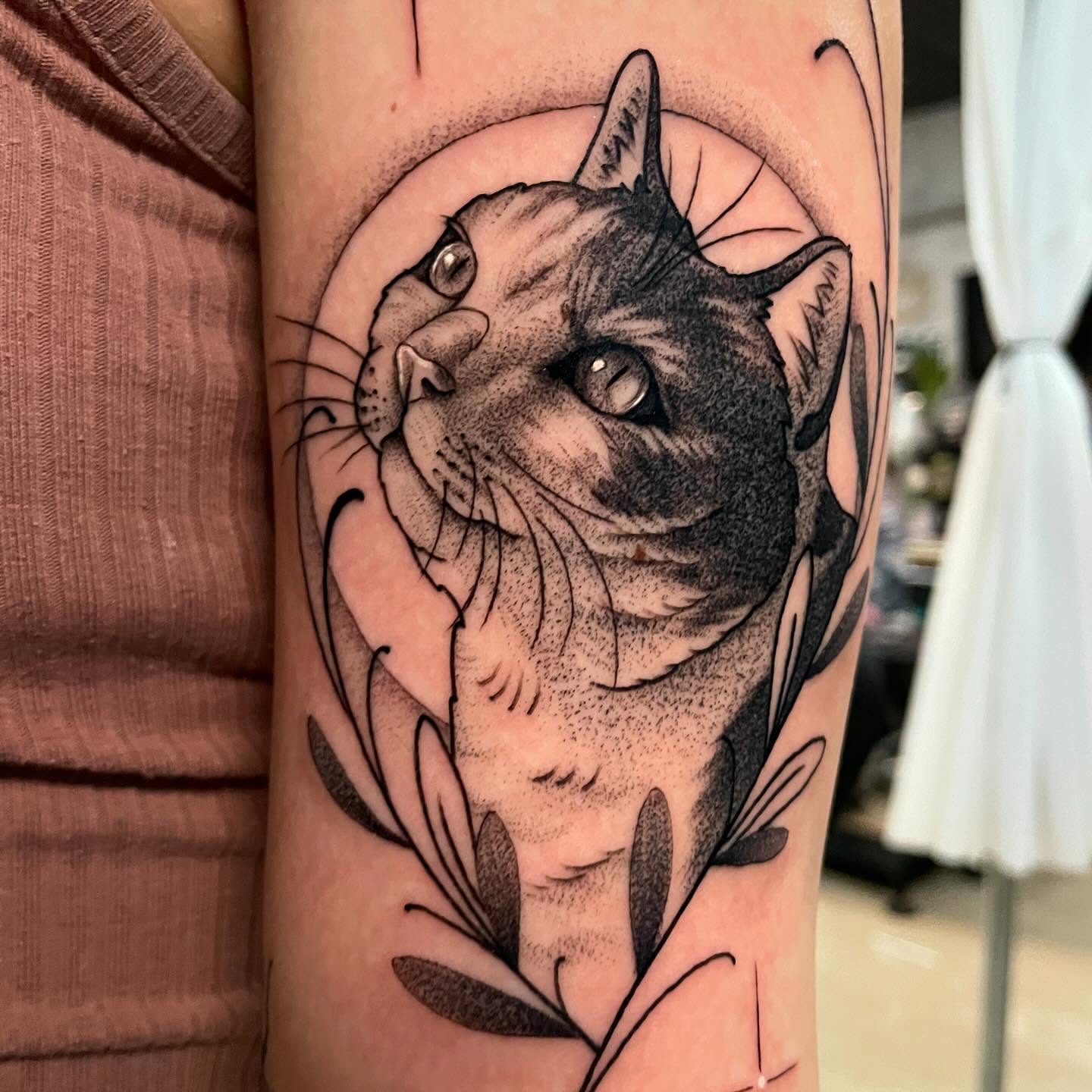 Tattoo by @chromaticsauce — dotwork, realism