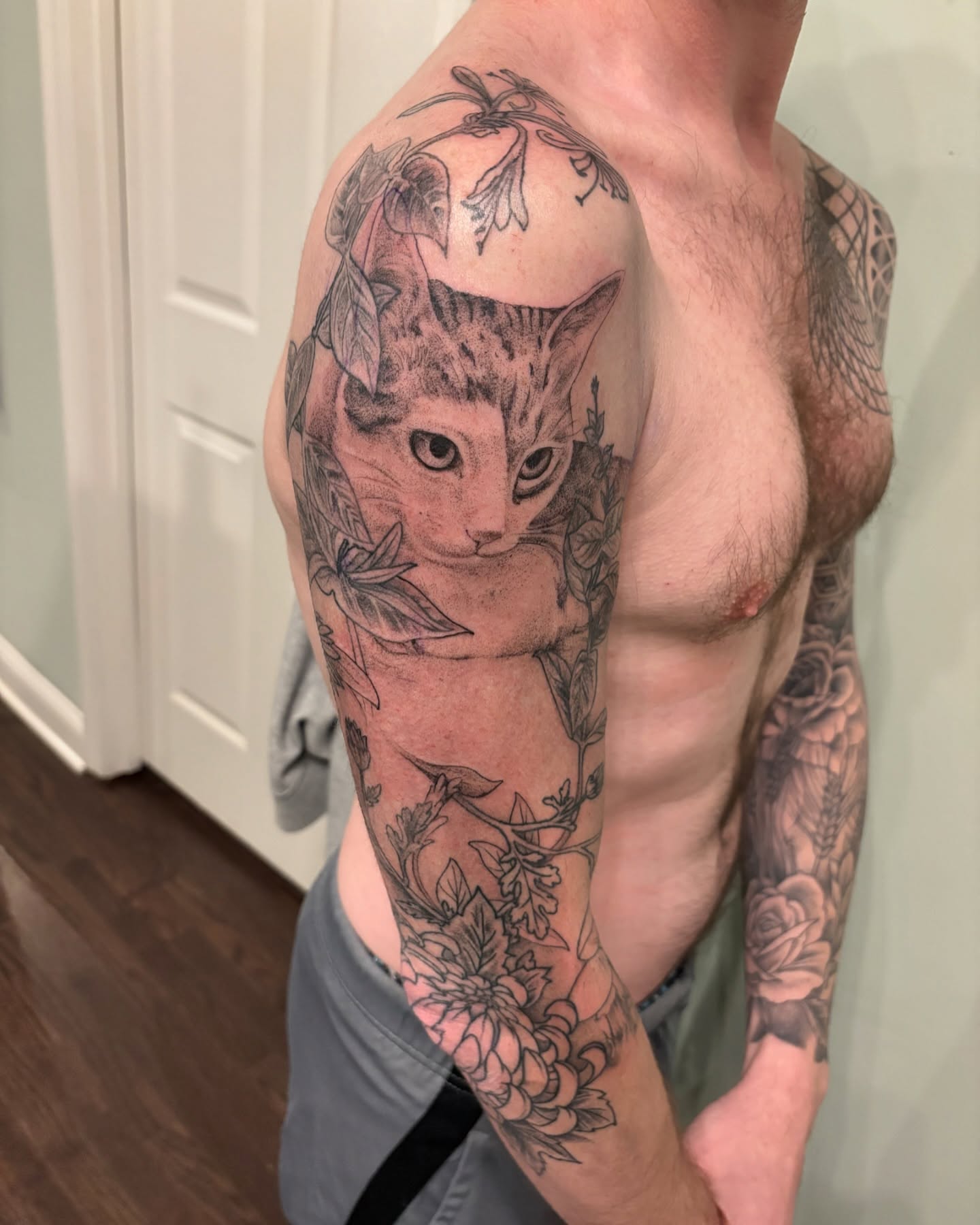 Tattoo by @jackie_tattoos — realism, black_and_grey