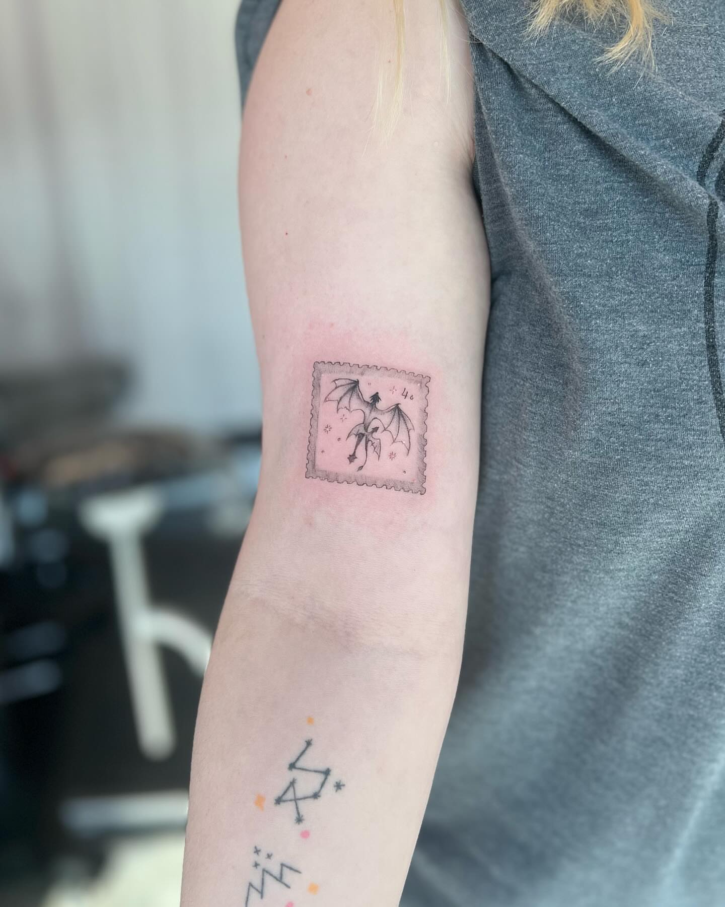 Tattoo by @tattsbykat_ — black_and_grey
