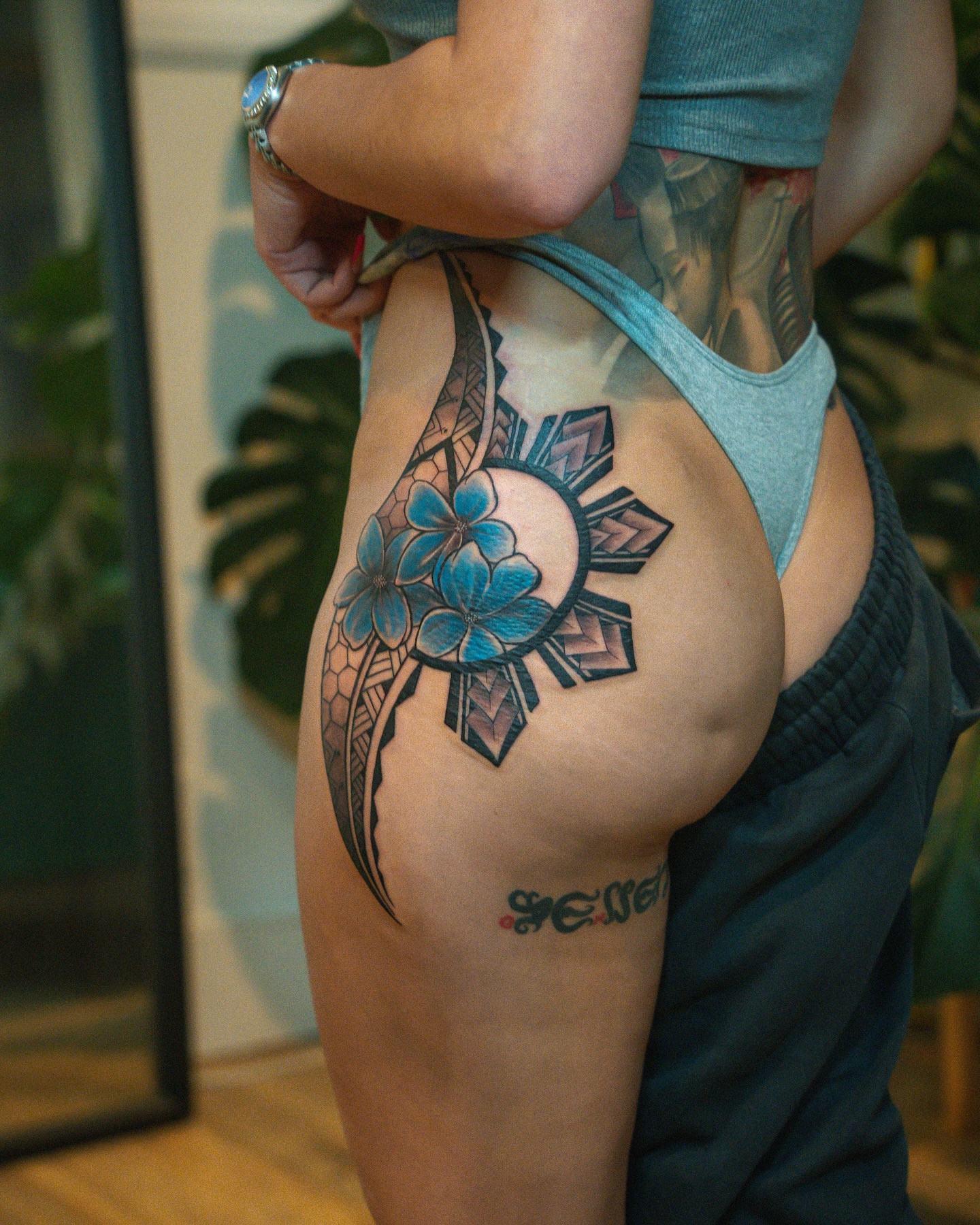 Tattoo by @red_lettr — geometric, tribal