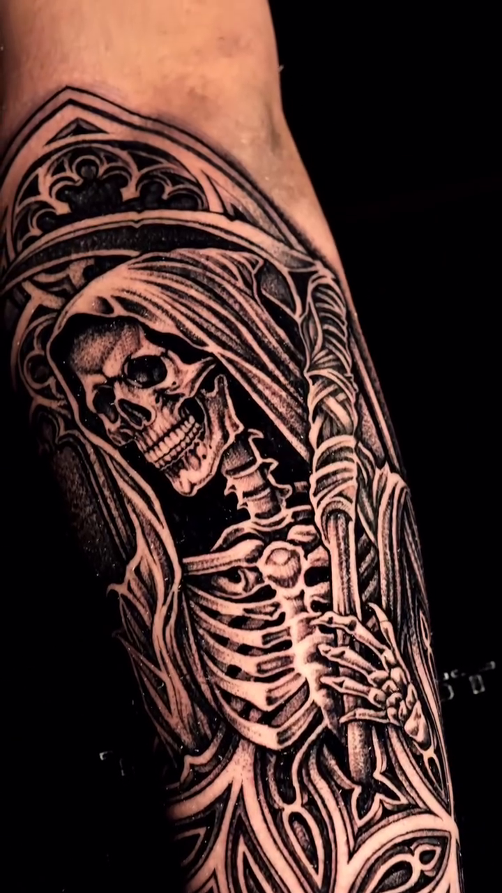 Tattoo by @jackitsforever — dark_realism, black_and_grey