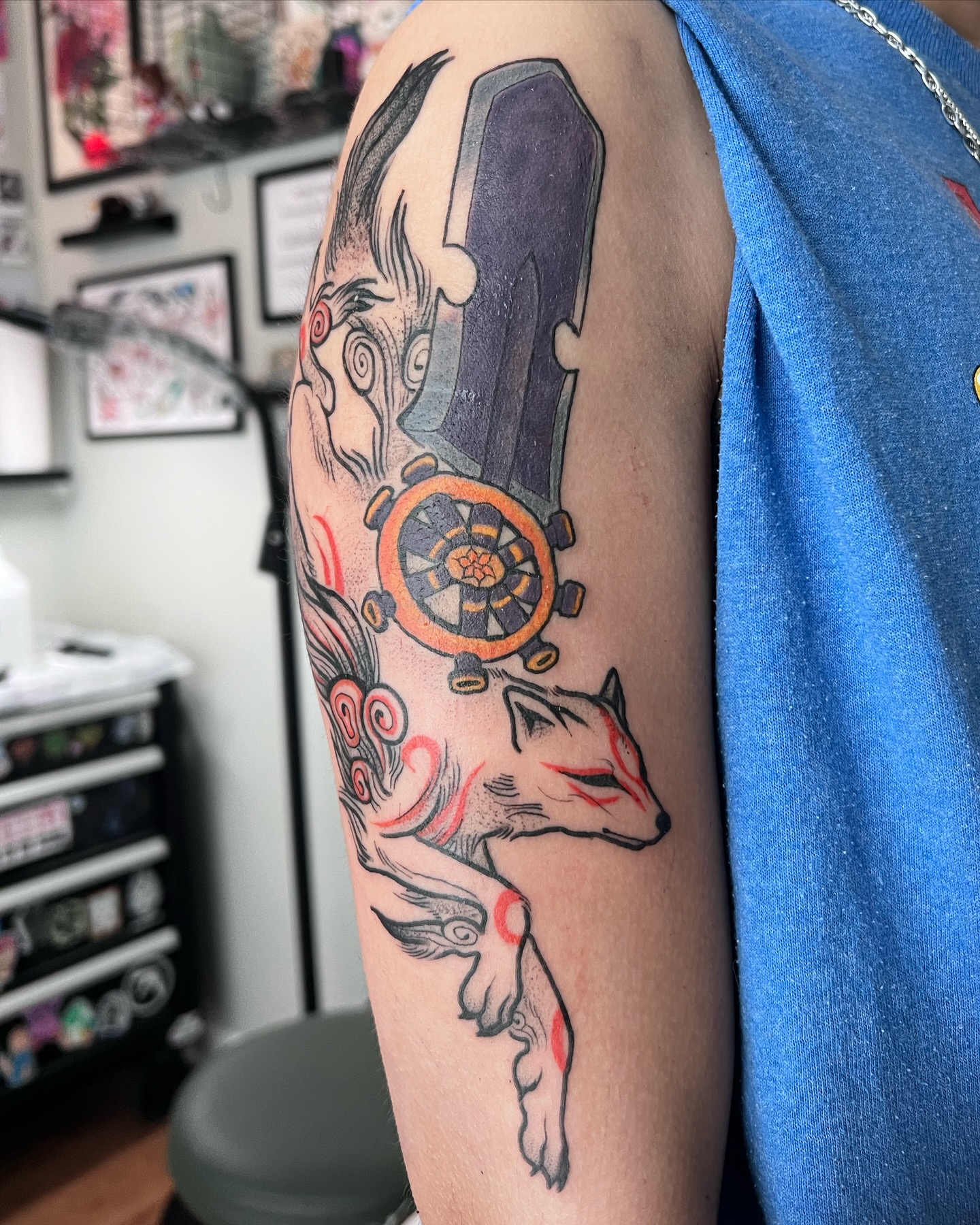 Tattoo by @birchbeast — neo_traditional, dotwork