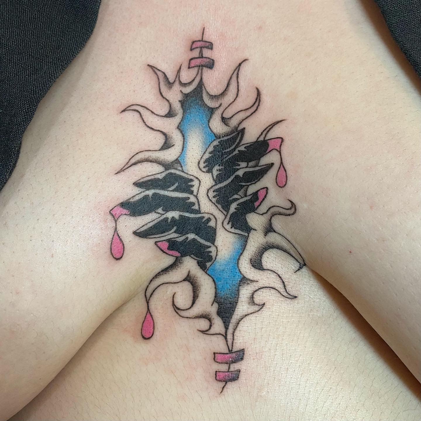 Tattoo by @armpitfreak — neo_traditional, dotwork