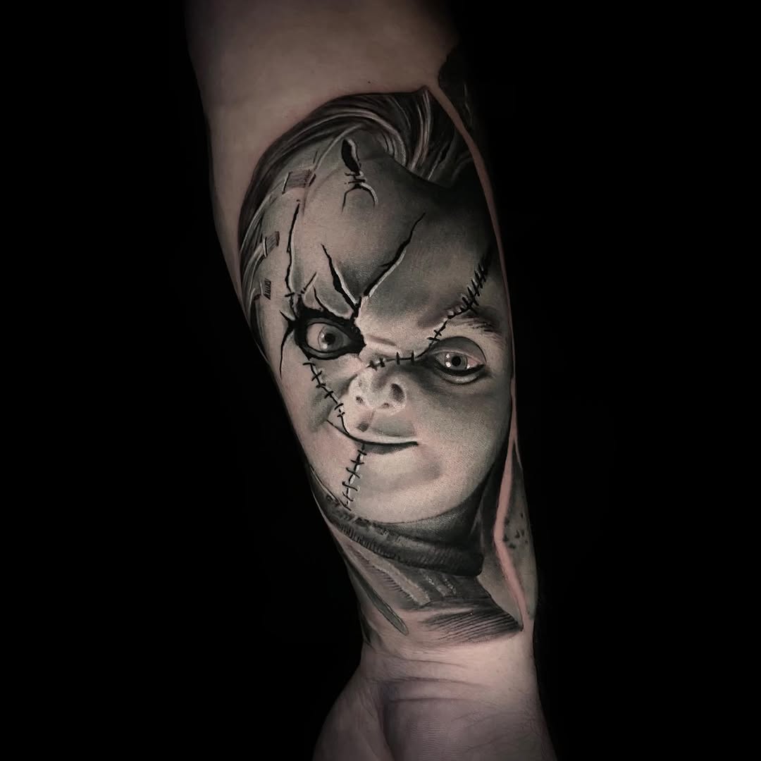 Tattoo by @nickjonestattoos — realism, black_and_grey