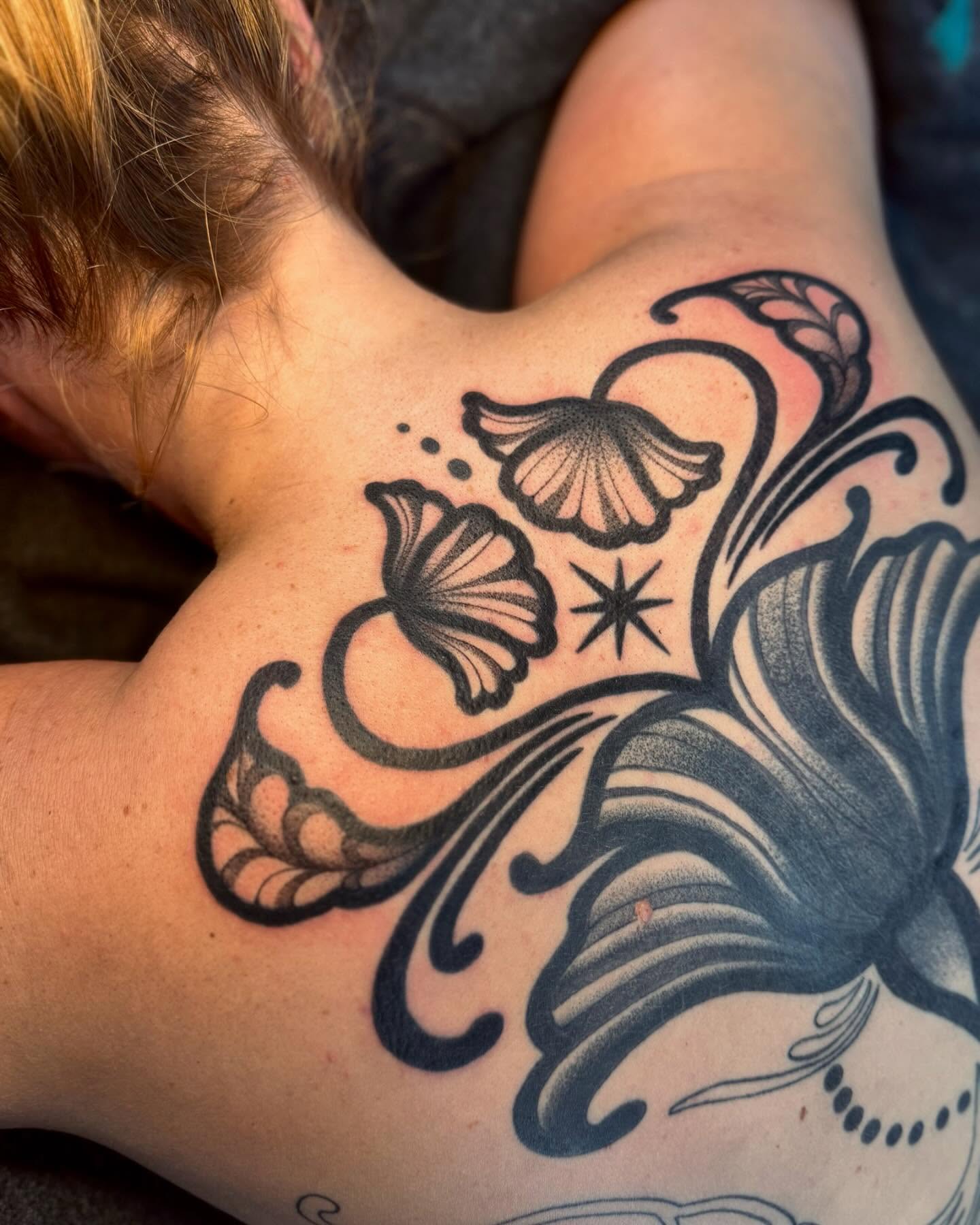 Tattoo by @spiritfleshtattoo — black_and_grey
