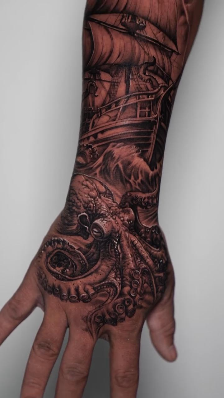 Tattoo by @dead_im_sure — realism, black_and_grey