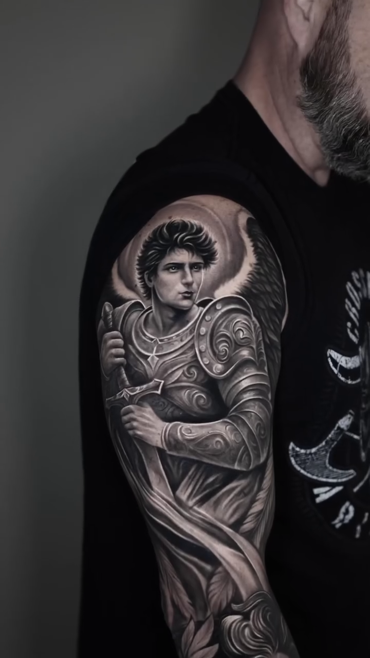 Tattoo by @steven1nk — realism, black_and_grey