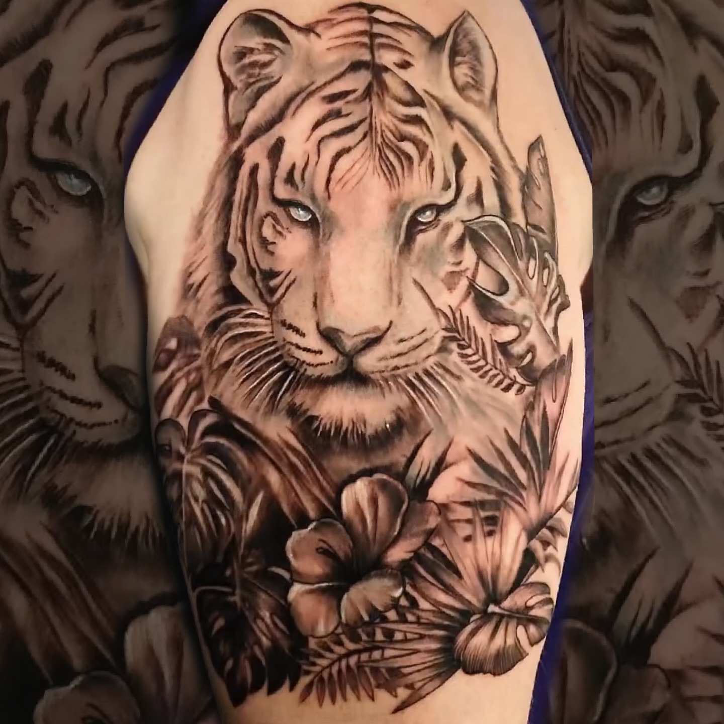Tattoo by @samrockwell_ink — realism, black_and_grey