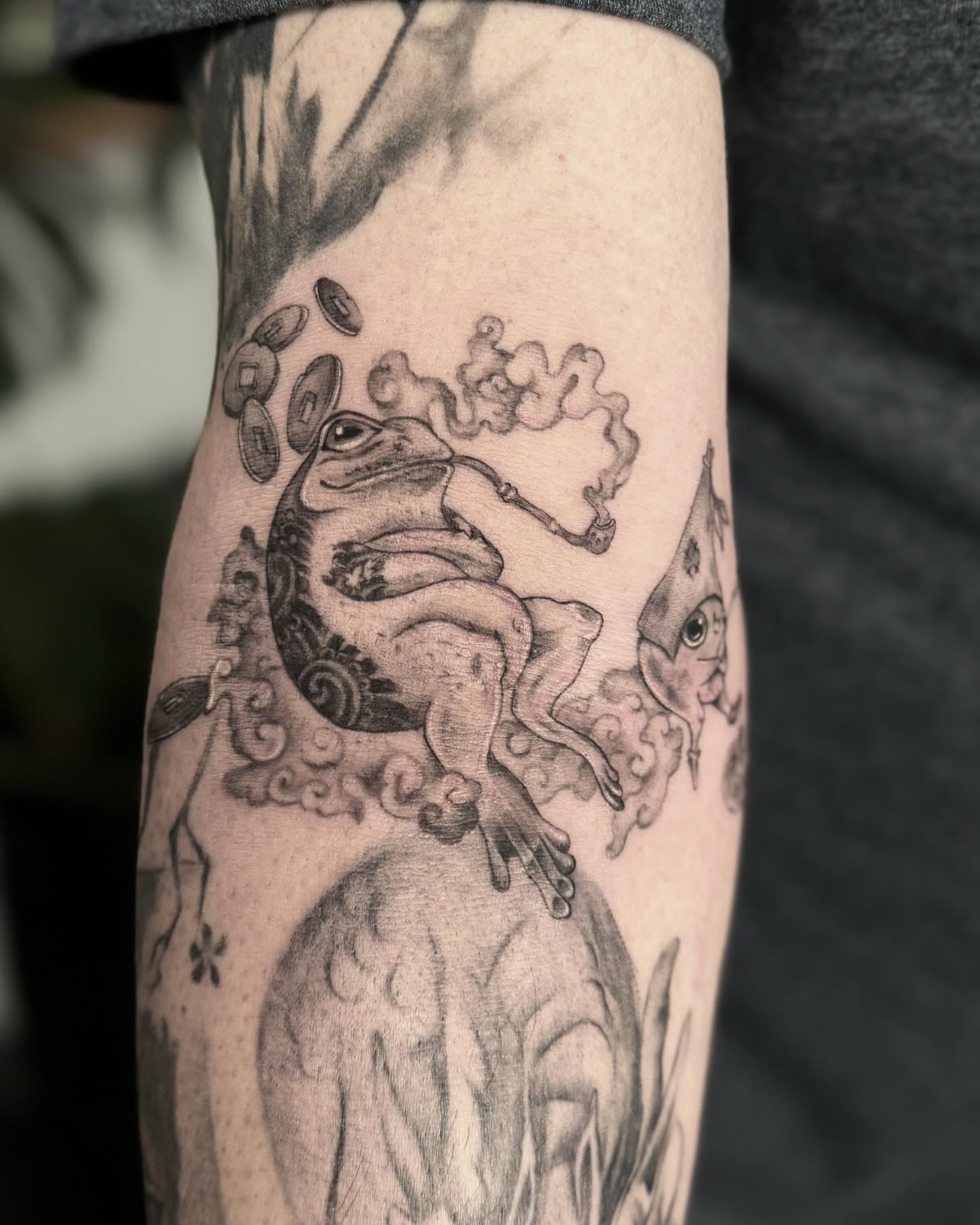 Tattoo by @tattooartistalina β black_and_grey