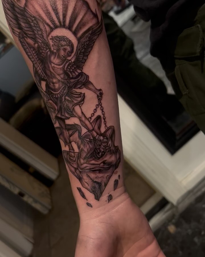 Tattoo by @deadeyetattoos — black_and_grey, realism