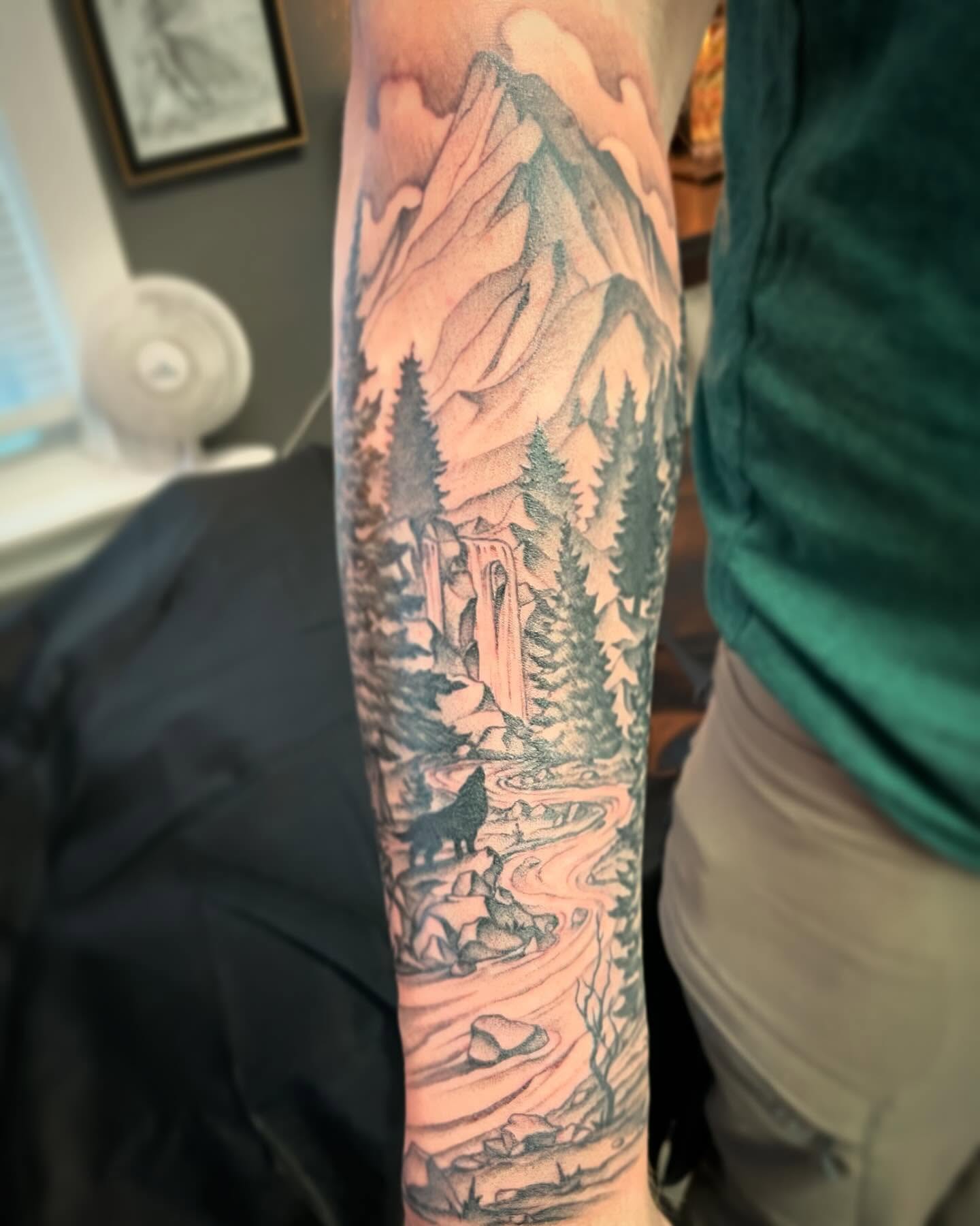 Tattoo by @wizardspits — realism, dotwork