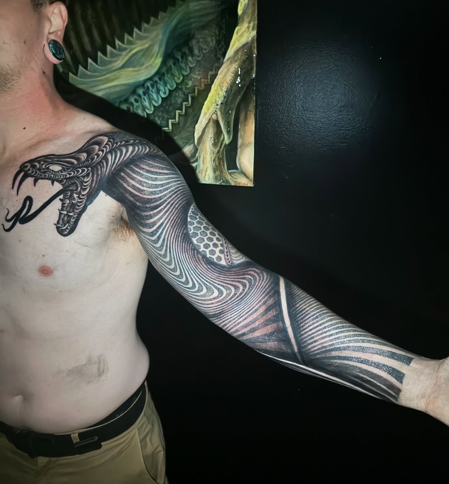 Tattoo by @jordanrookustattoo — black_and_grey, realism