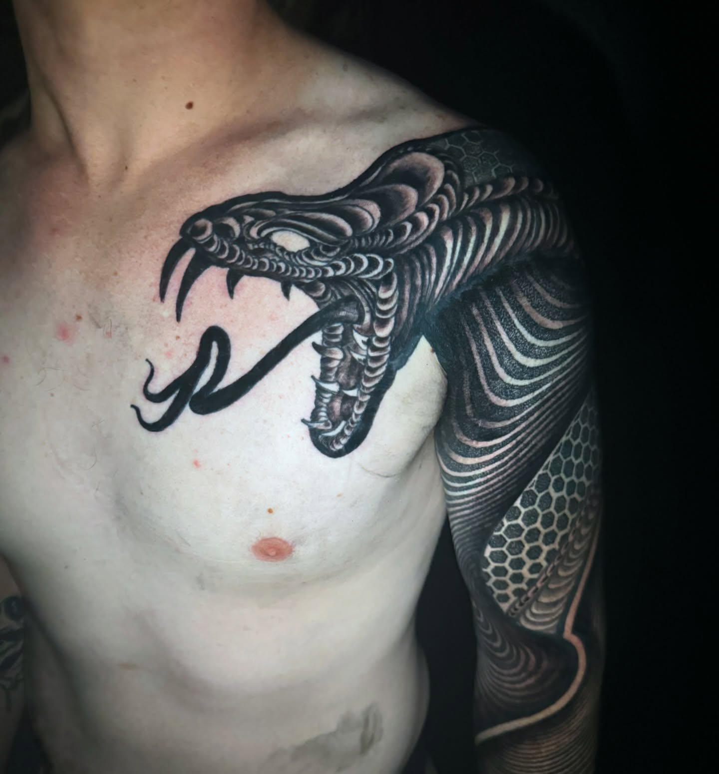 Tattoo by @jordanrookustattoo — black_and_grey