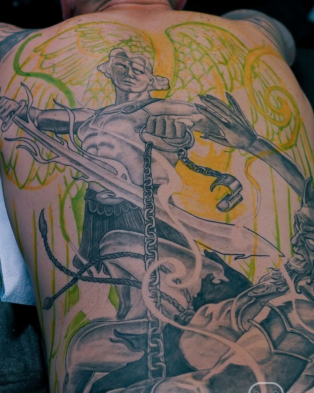 Tattoo by @unorthodox_tattoo — american_traditional, dotwork