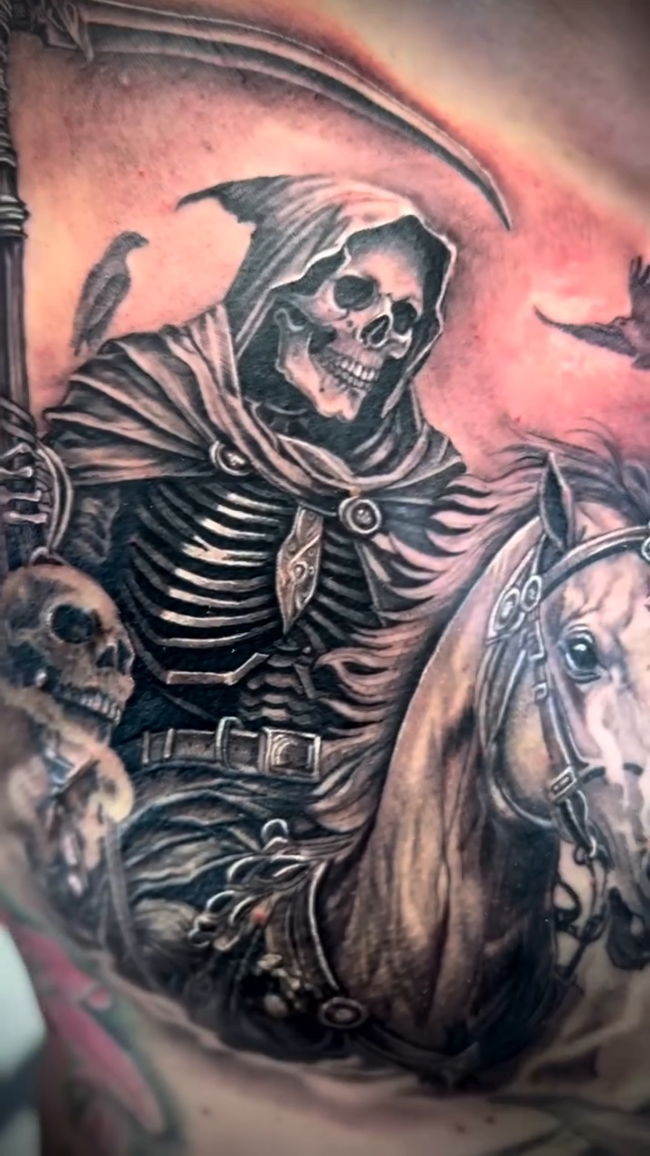 Tattoo by @inktherapy916 — dark_realism, black_and_grey