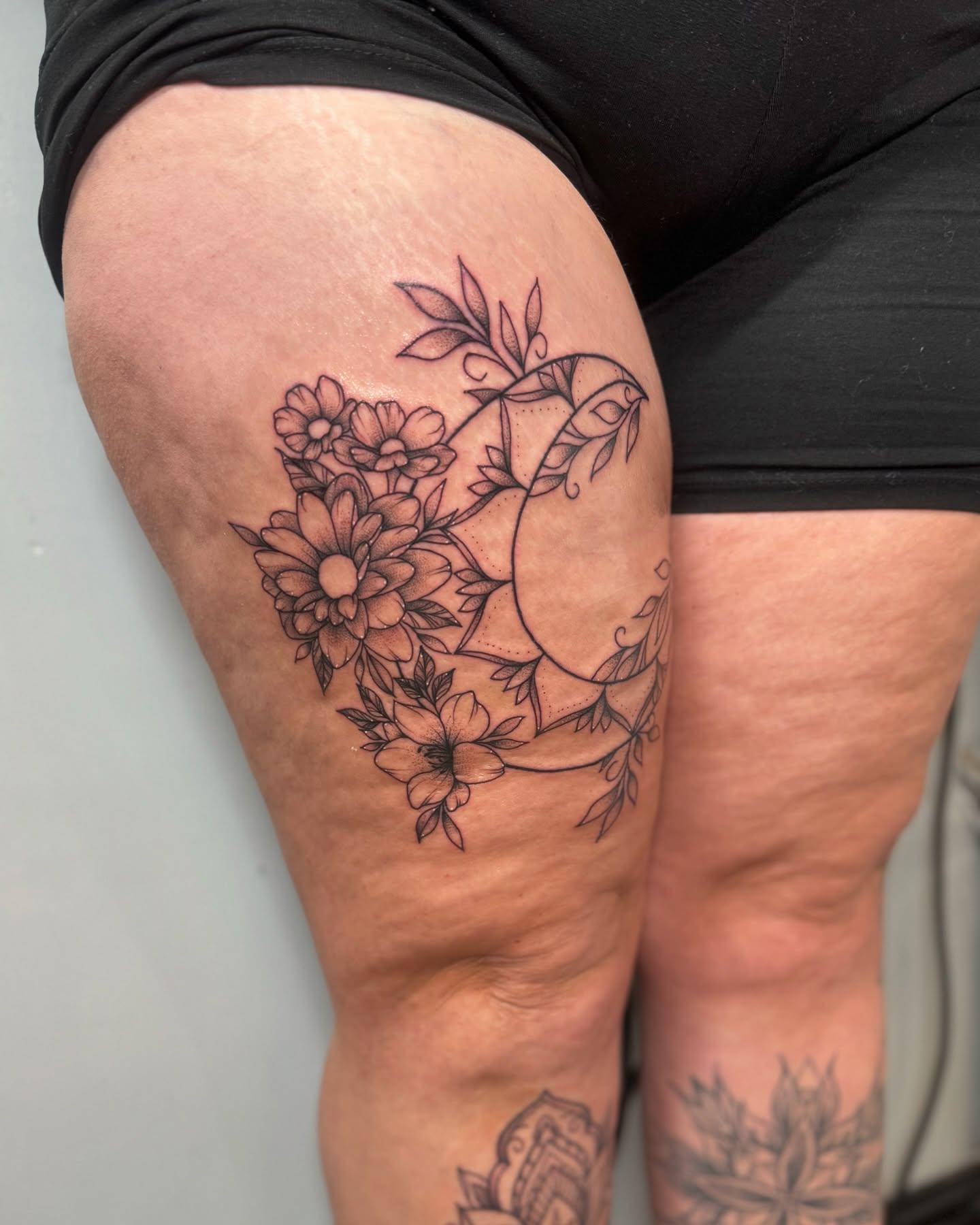 Tattoo by @gchlo123 — black_and_grey