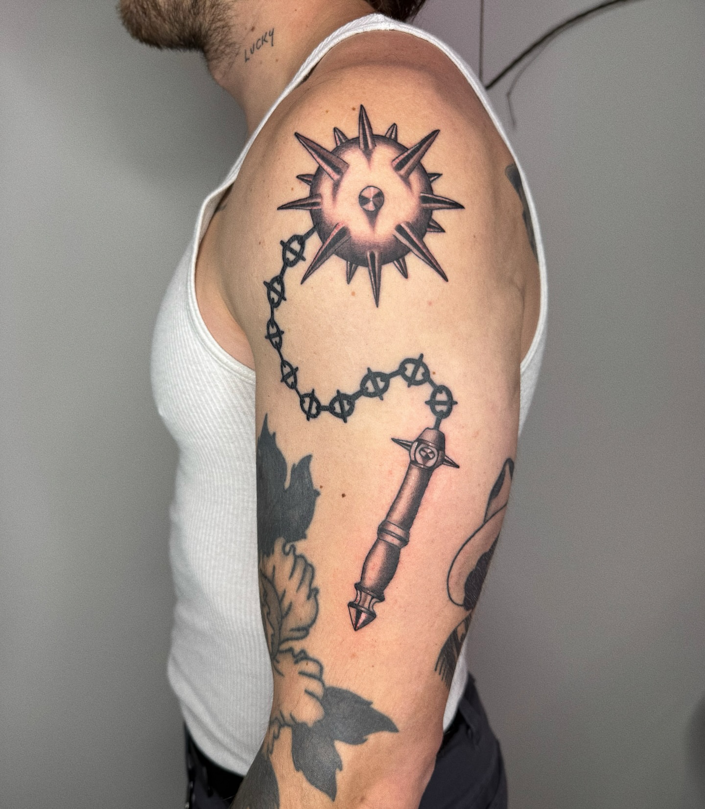 Tattoo by @sagejanetattoo — black_and_grey