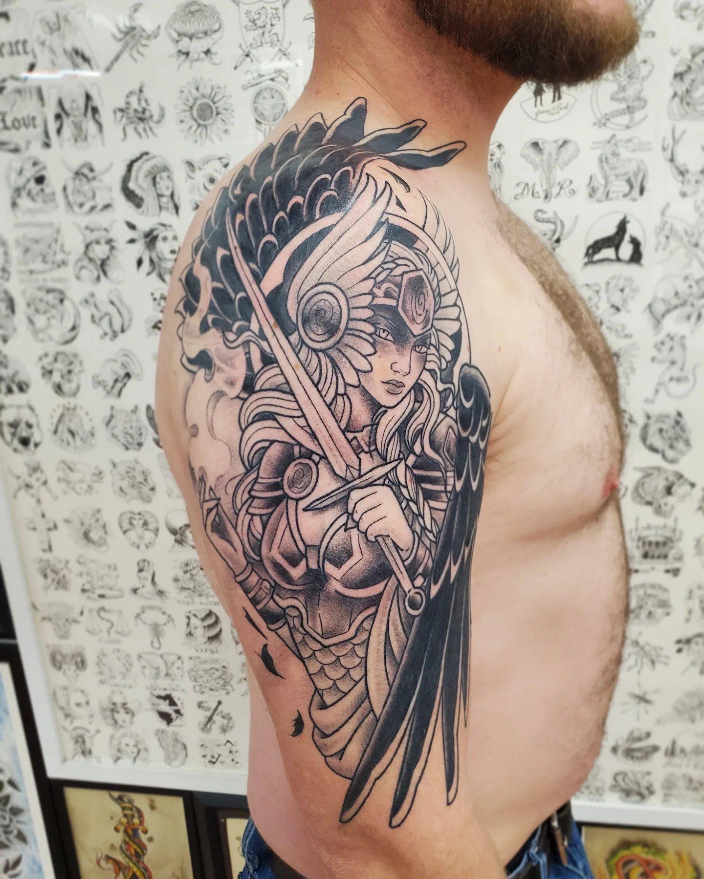 Tattoo by @katy_did_it — black_and_grey, realism