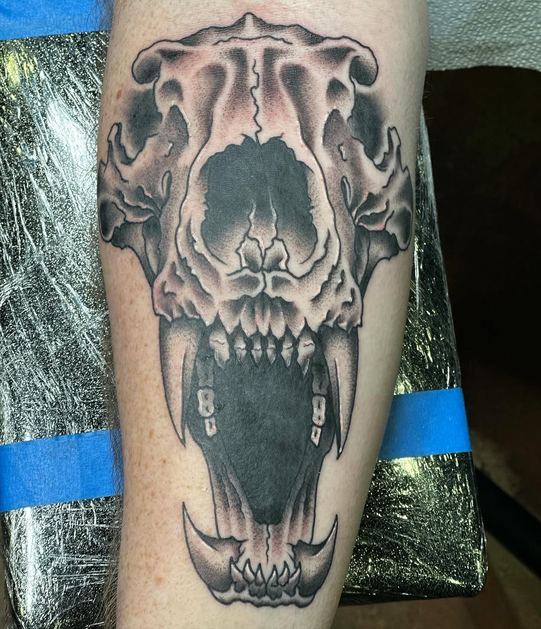 Tattoo by @sailorsushi_ — black_and_grey, realism