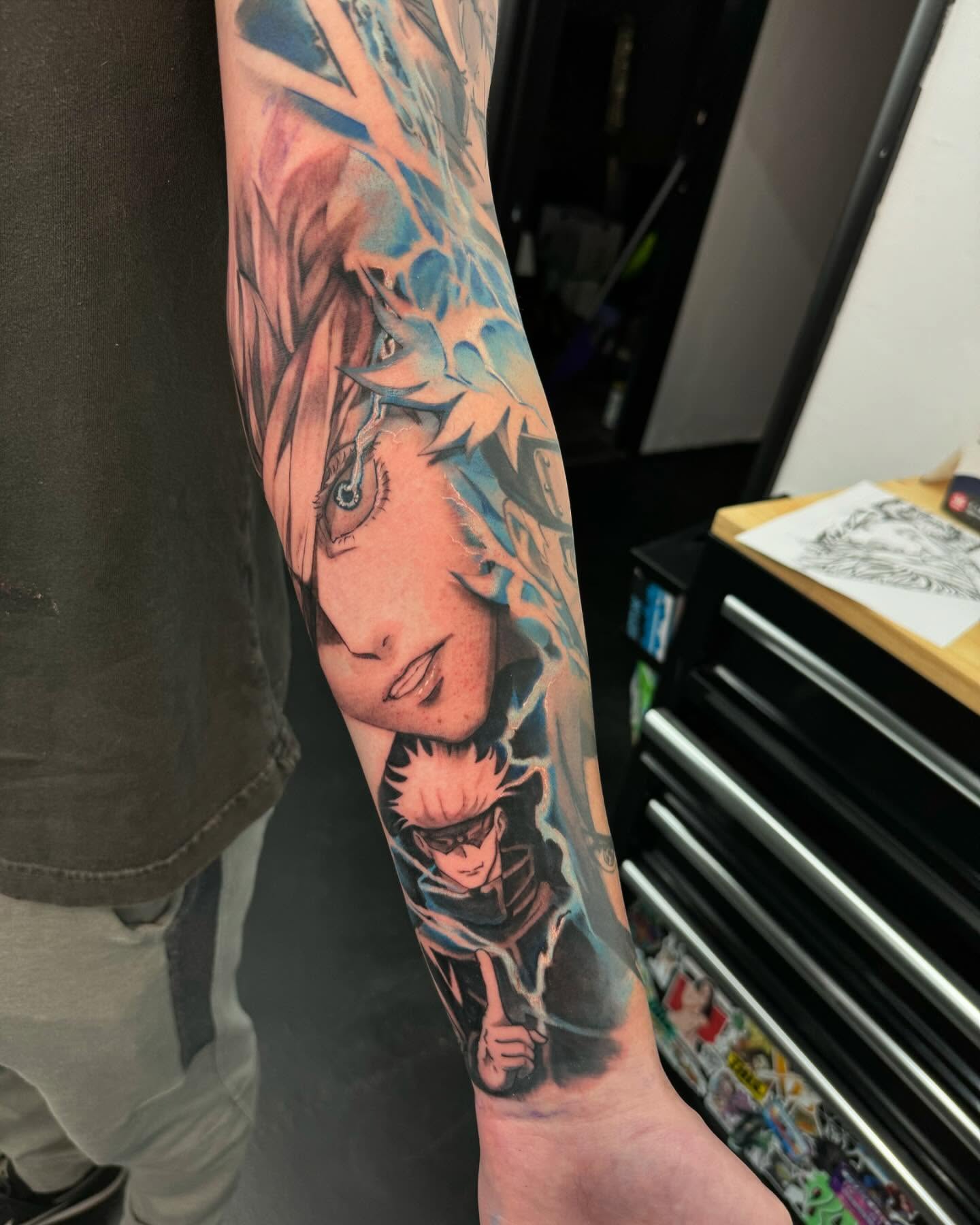 Tattoo by @nestormurrayart — anime, realism