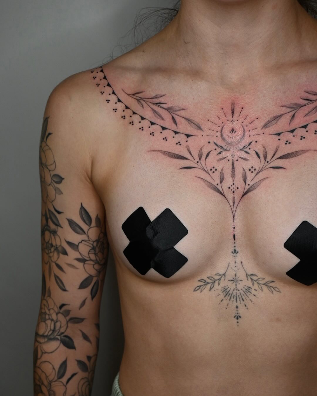 Tattoo by @simbalysm — geometric, black_and_grey