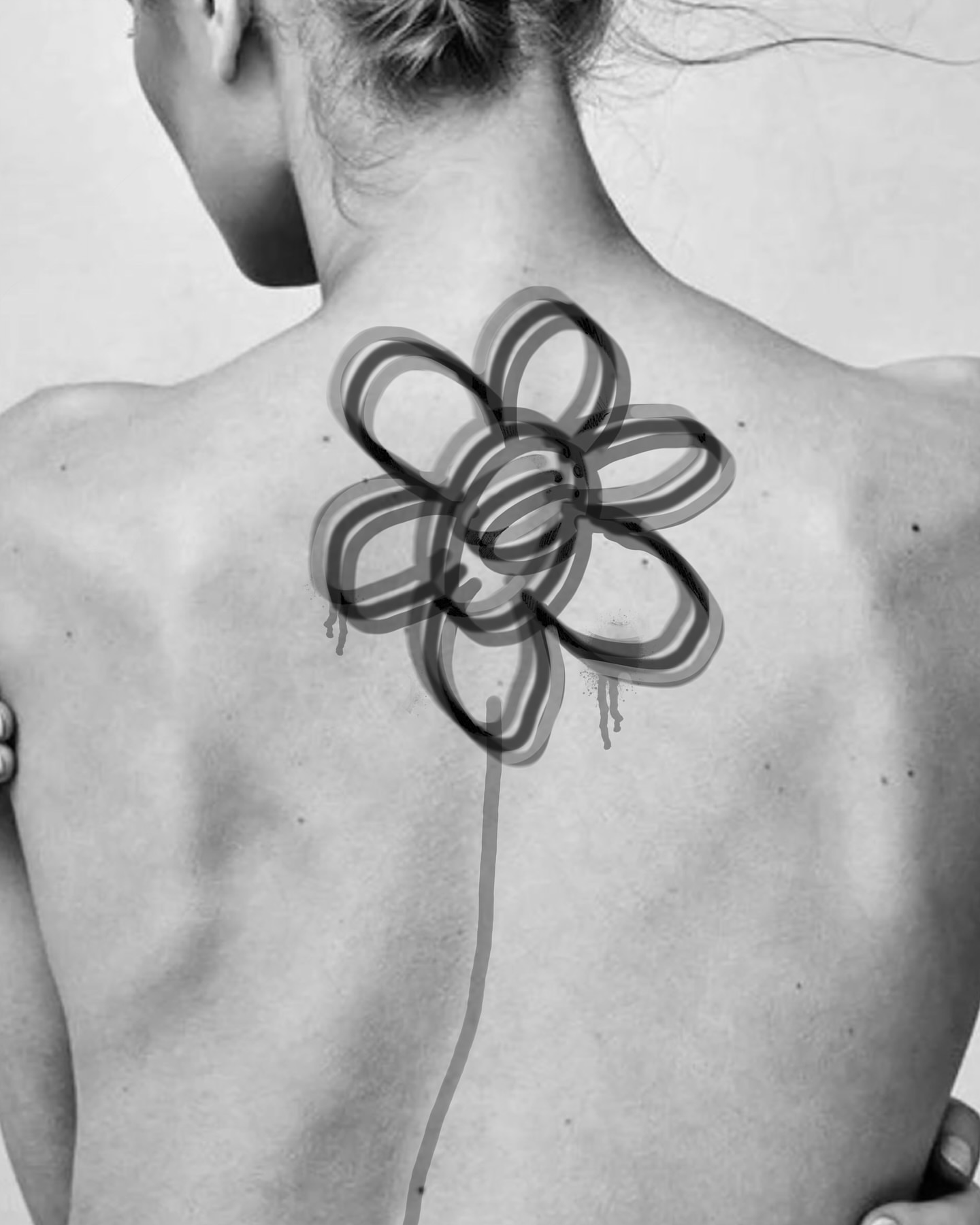 Tattoo by @badlystuffed — black_and_grey