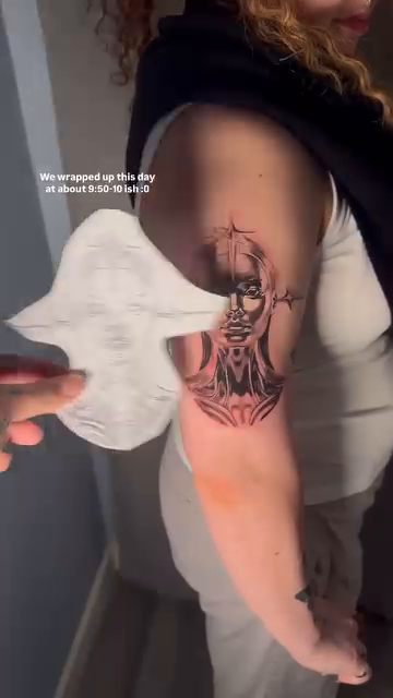 Tattoo by @the.jujueffect — black_and_grey, realism